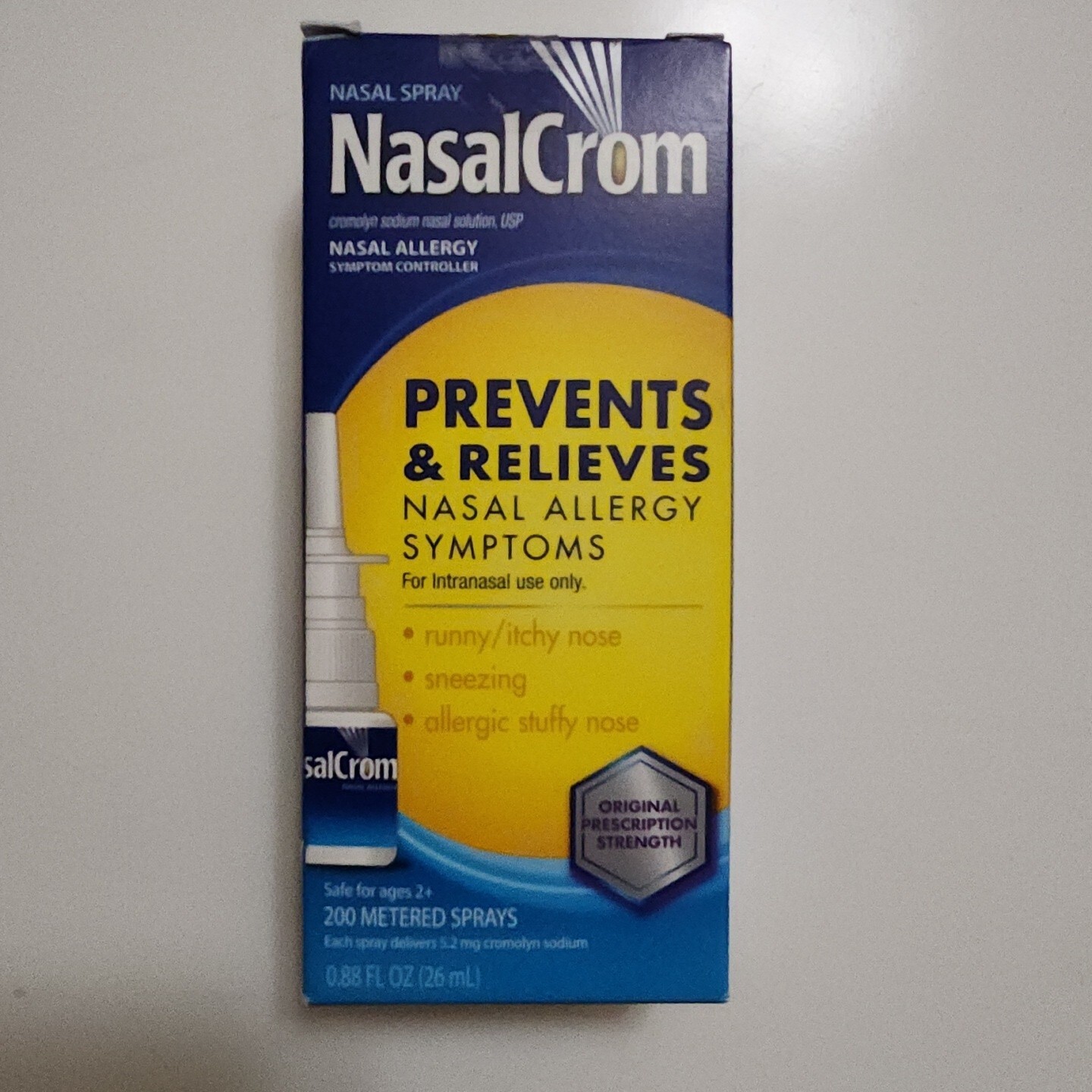 Nasalcrom Nasal Allergy Symptom Spray 0.88 oz Exp 2025+