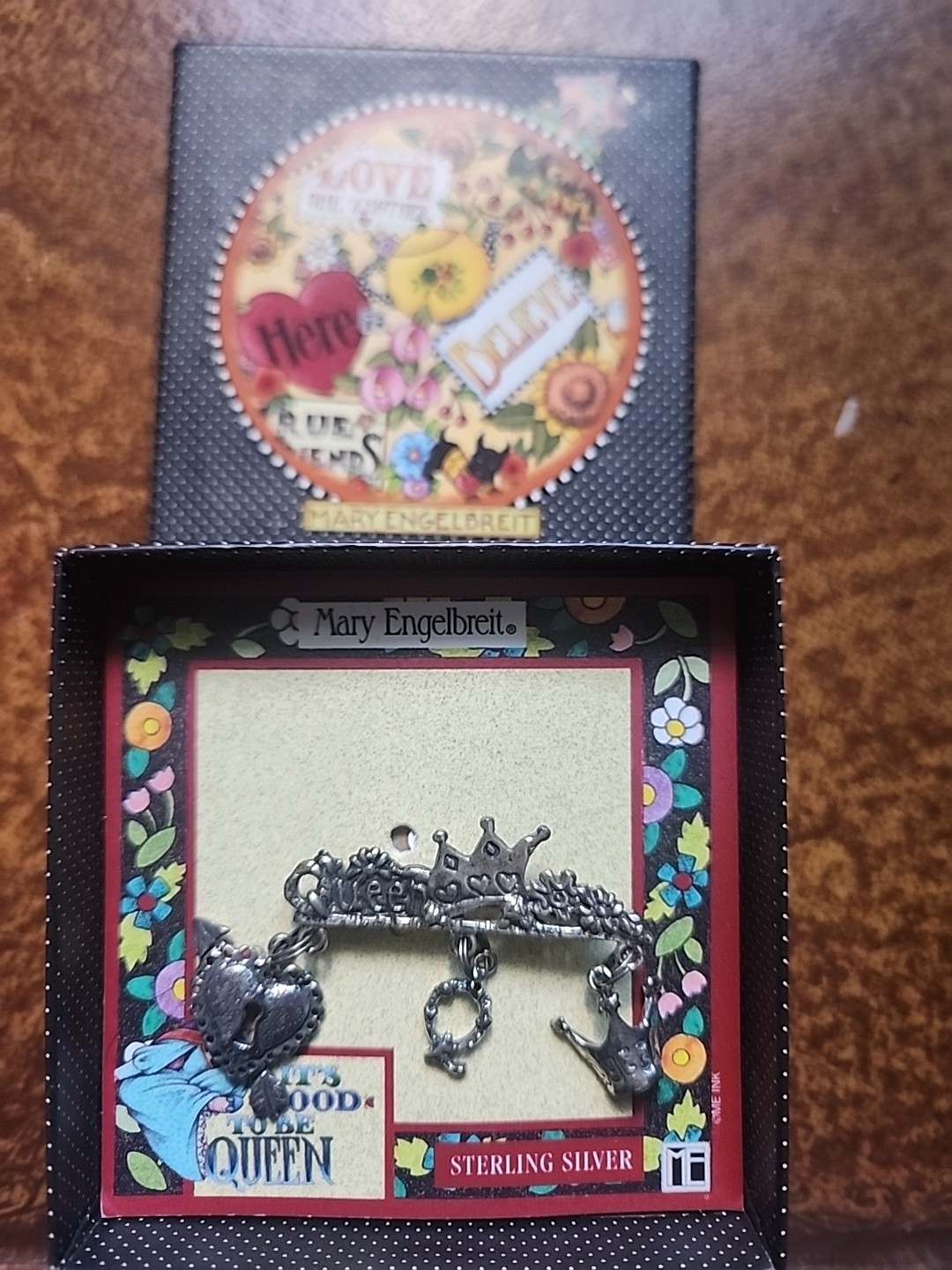 VTG Mary Englebreit Pin Brooch 1.50  925 Sterling