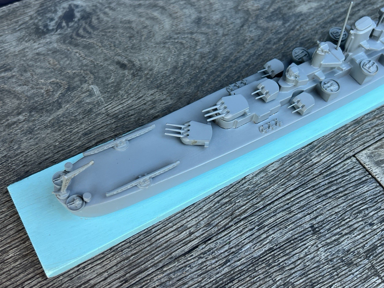 Vintage 1945 H.A. Framburg WW2 Recognition Model Fargo Class Cruiser U.S. CL