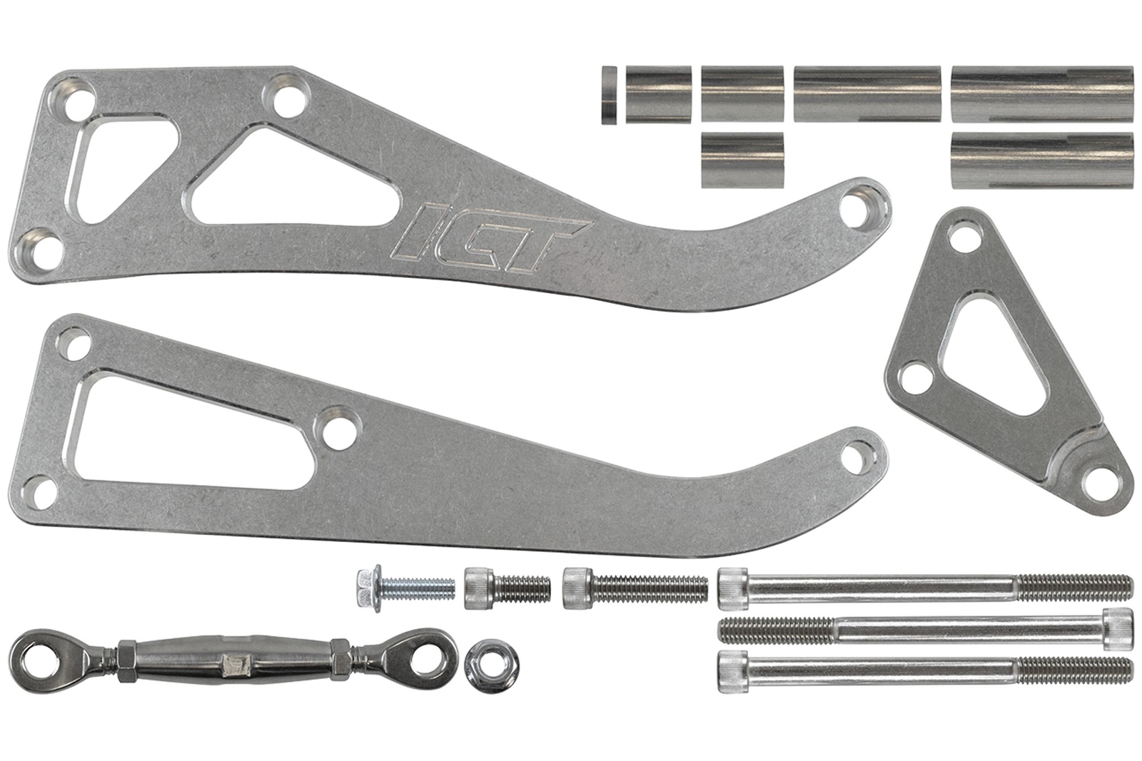 SBC Drivers Side Alternator Bracket Adjustable Long Water Pump Small Block 350