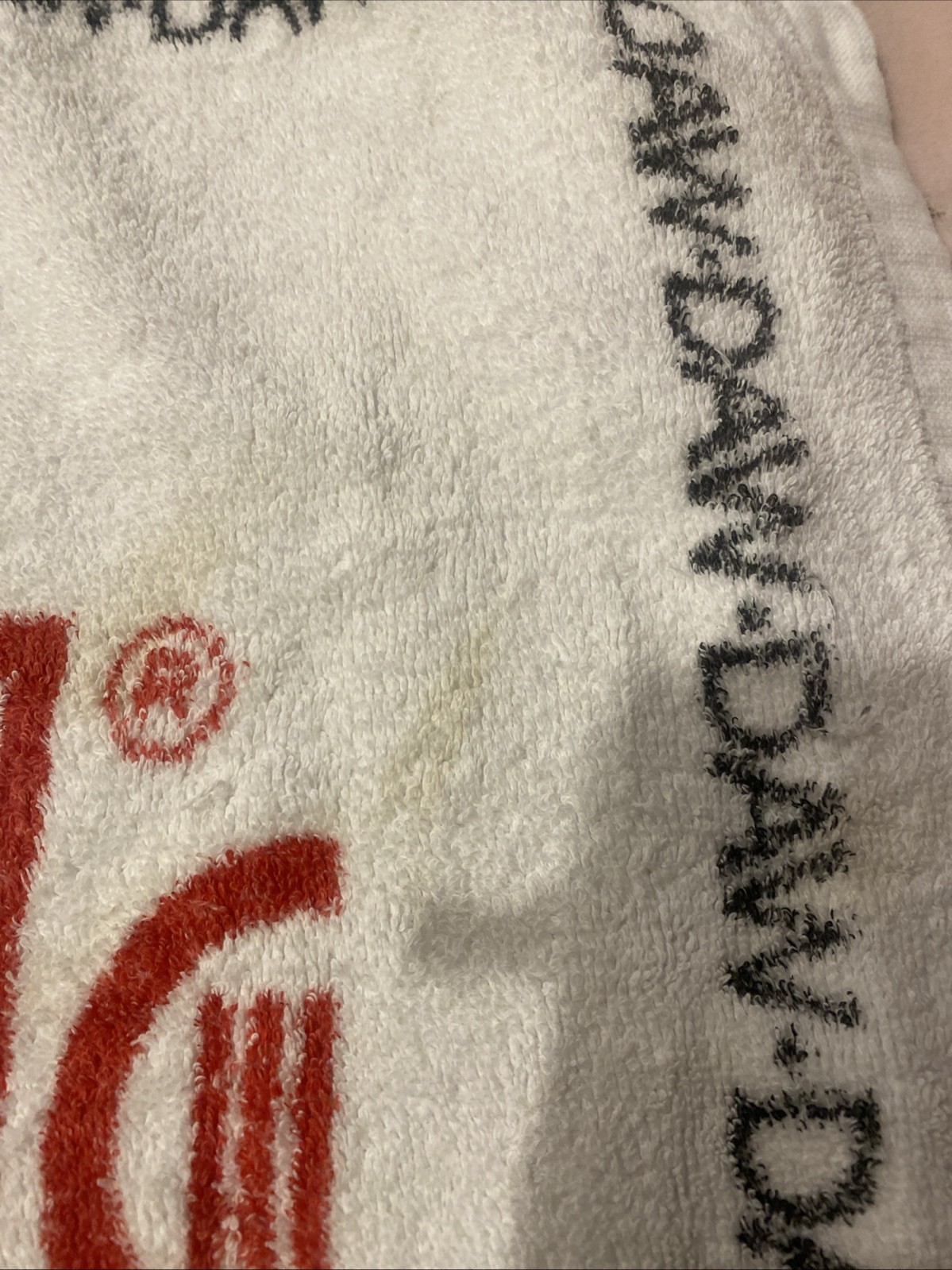 Vtg 1992 Vicodin ES Bath Beach Towel Pharma Advertising Rare