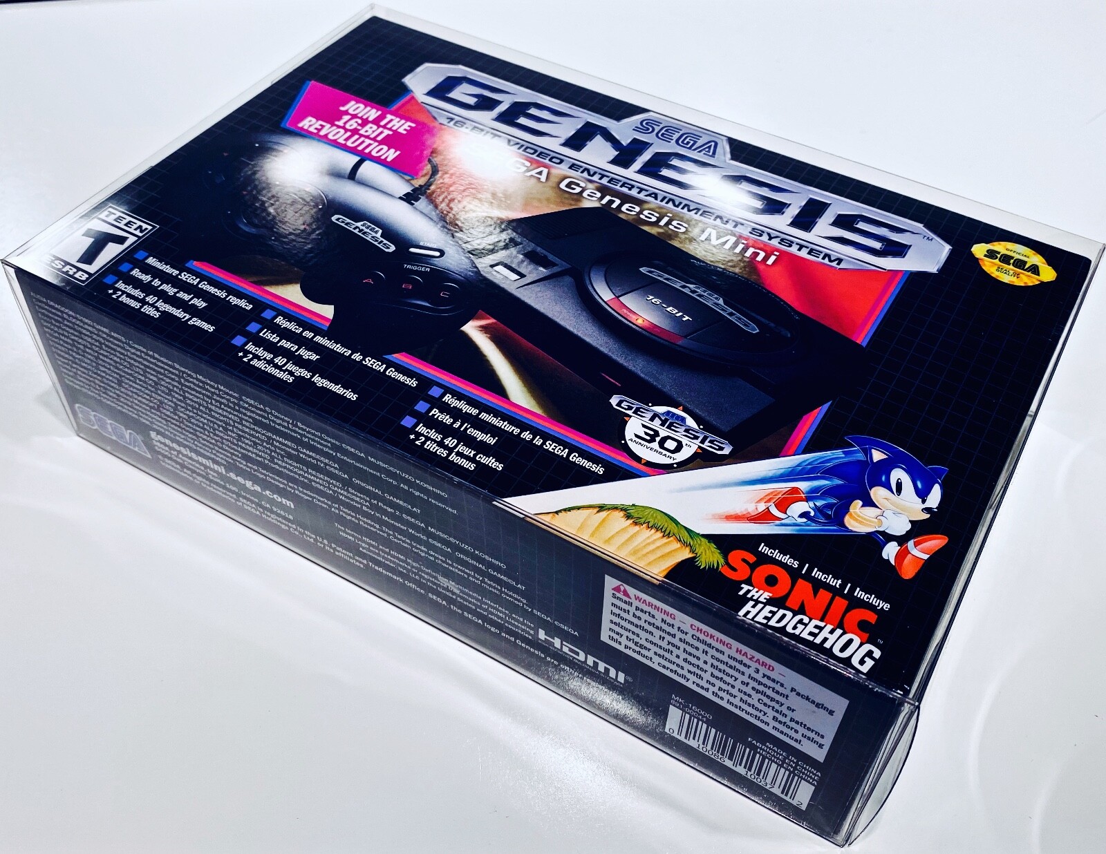 1 Box Protector for SEGA GENESIS MINI Console Clear Display Case Classic