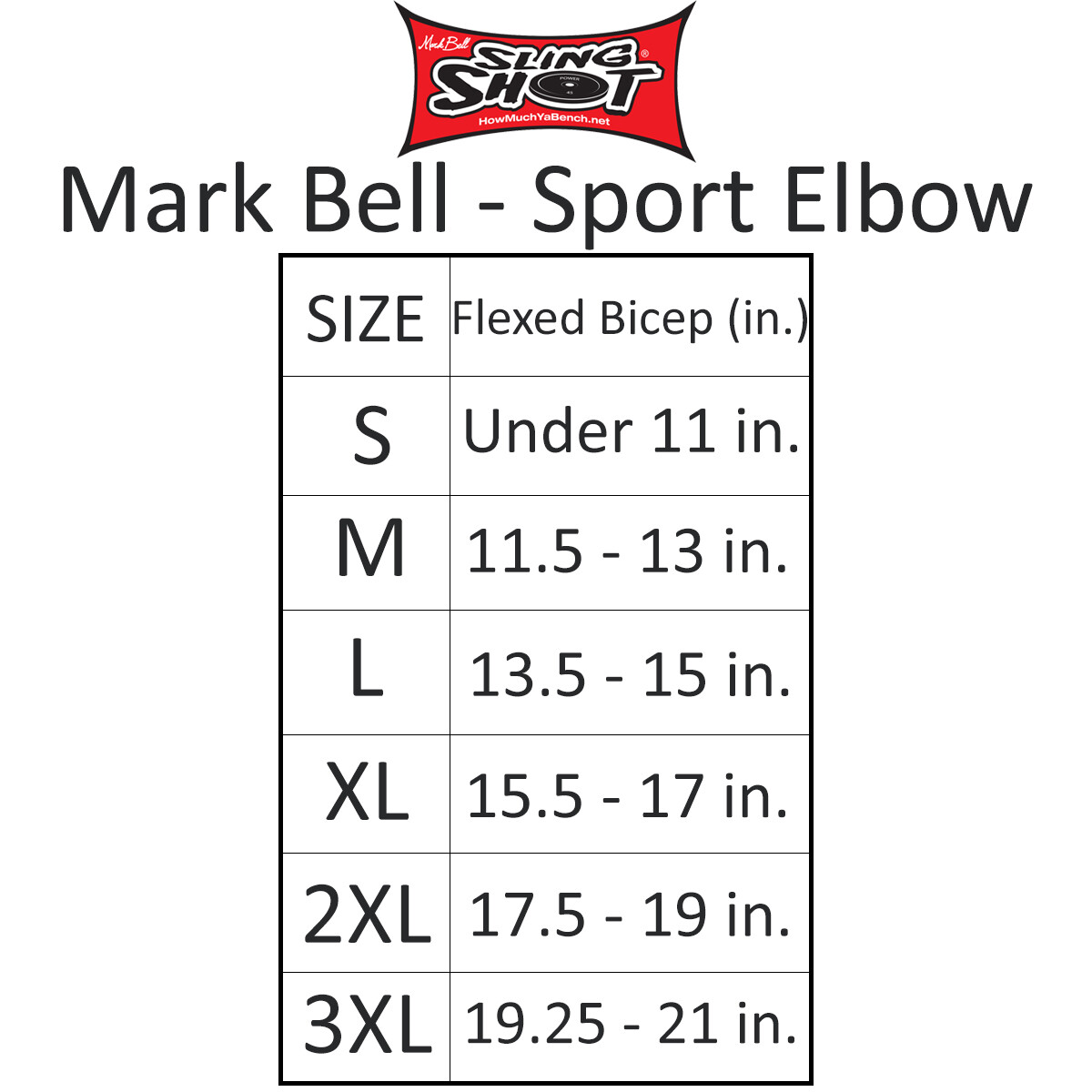 Sling Shot STrong Compression Elbow Sleeves by Mark Bell - 5mm thick - Black