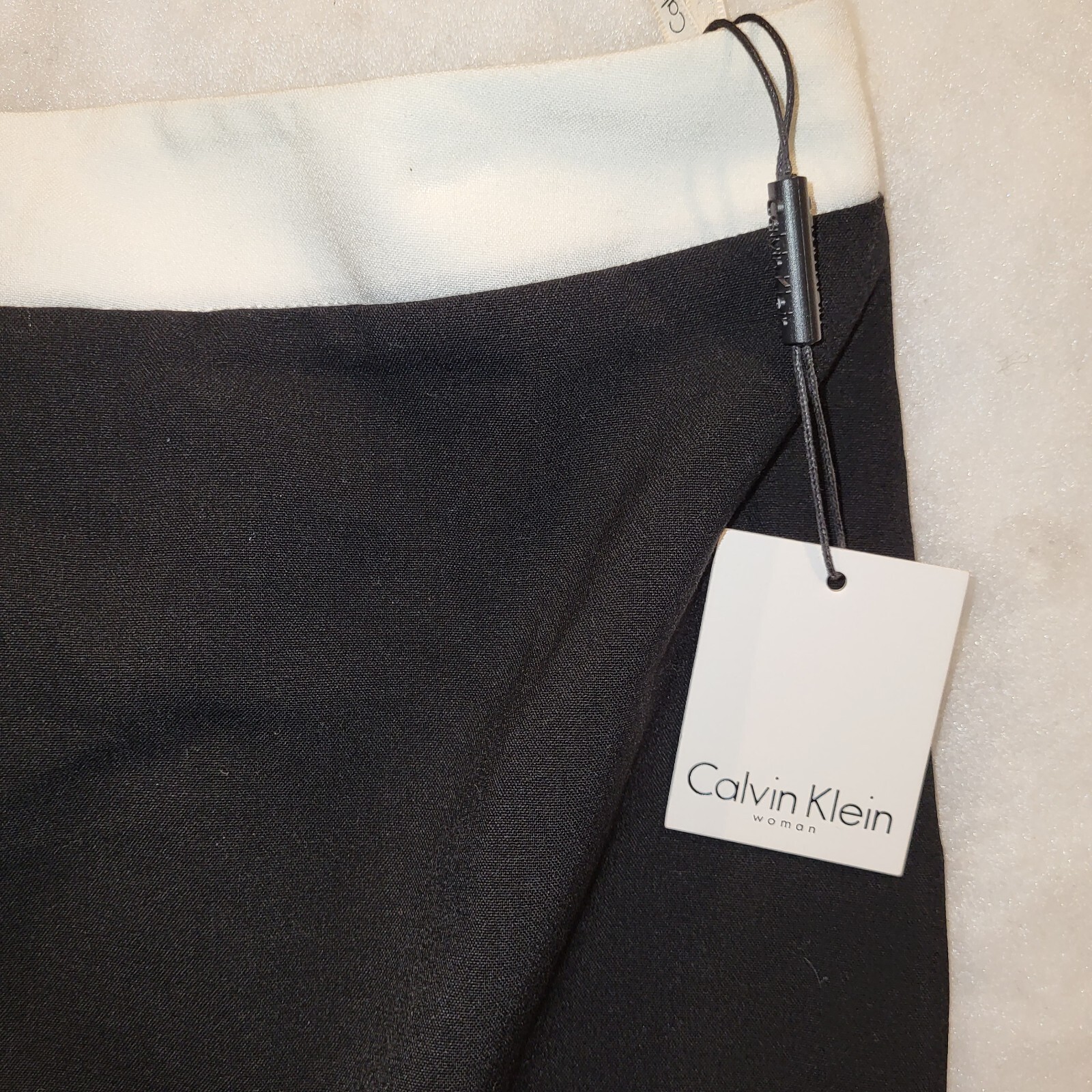 Women's Dress Skirt Black Size 20W Calvin Klein Lined Lightweight NWT