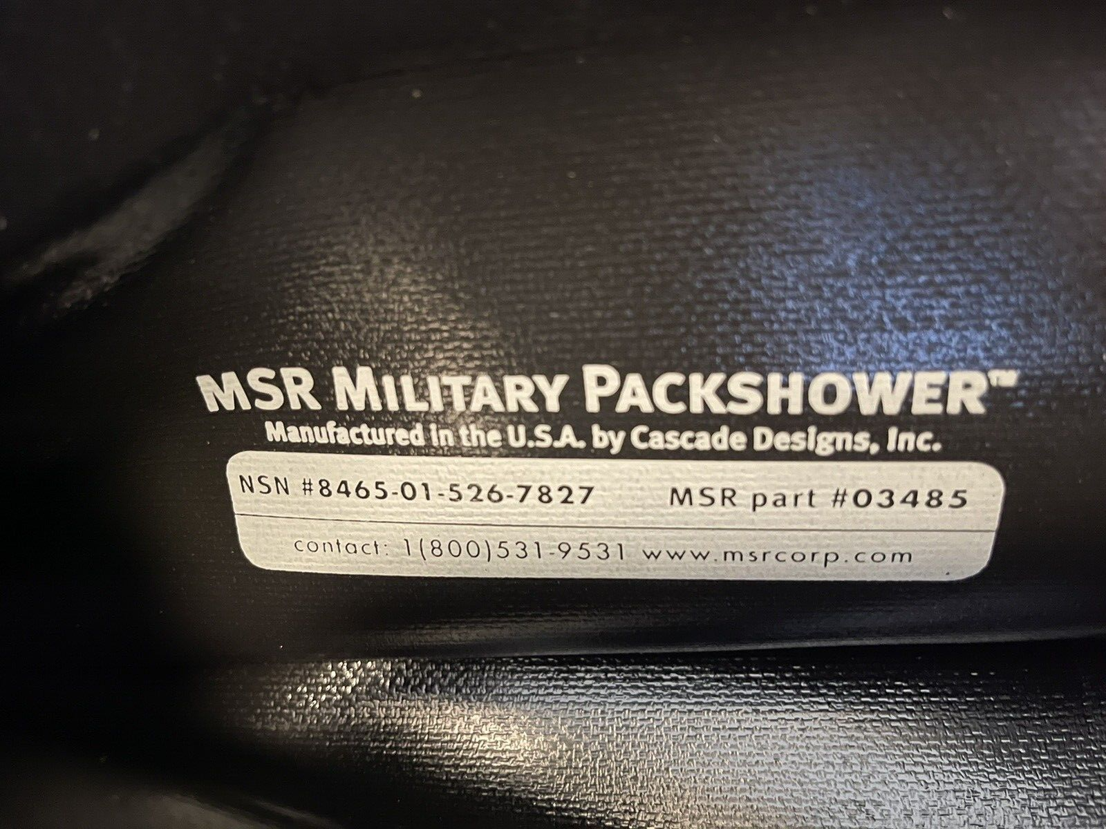 NEW MSR US Military Packshower 30L Camping Shower Dry Bag MSR-03485