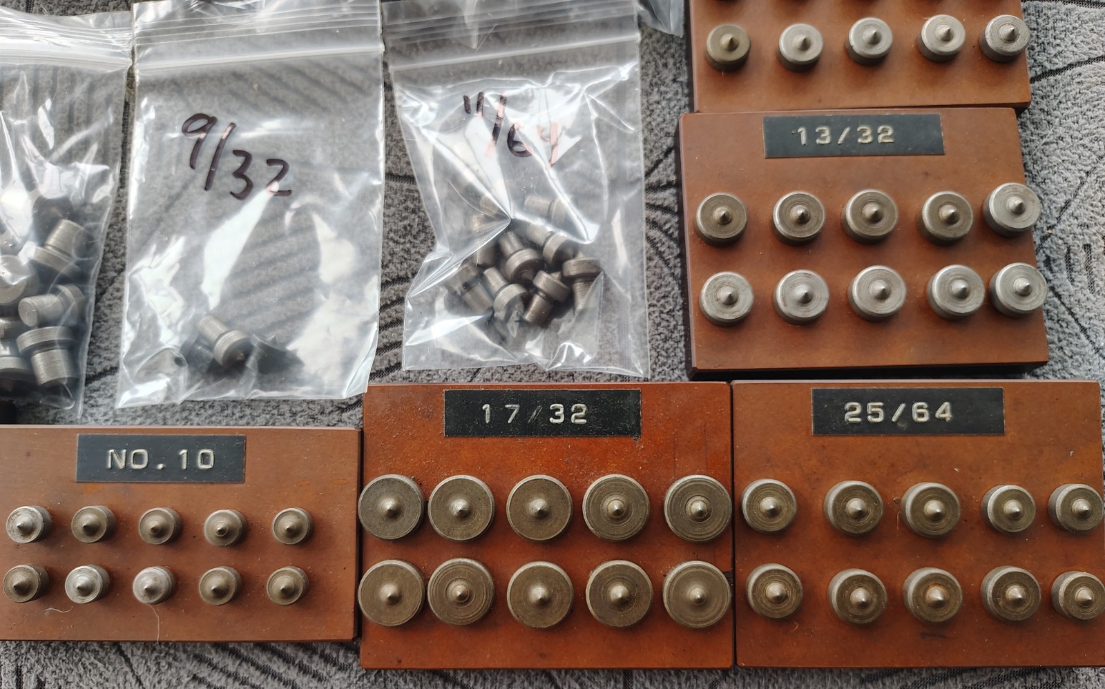 🗽VINTAGE MACHINIST/ TOOLMAKER TRANSFER PINS LARGE SET OF 24 SIZES