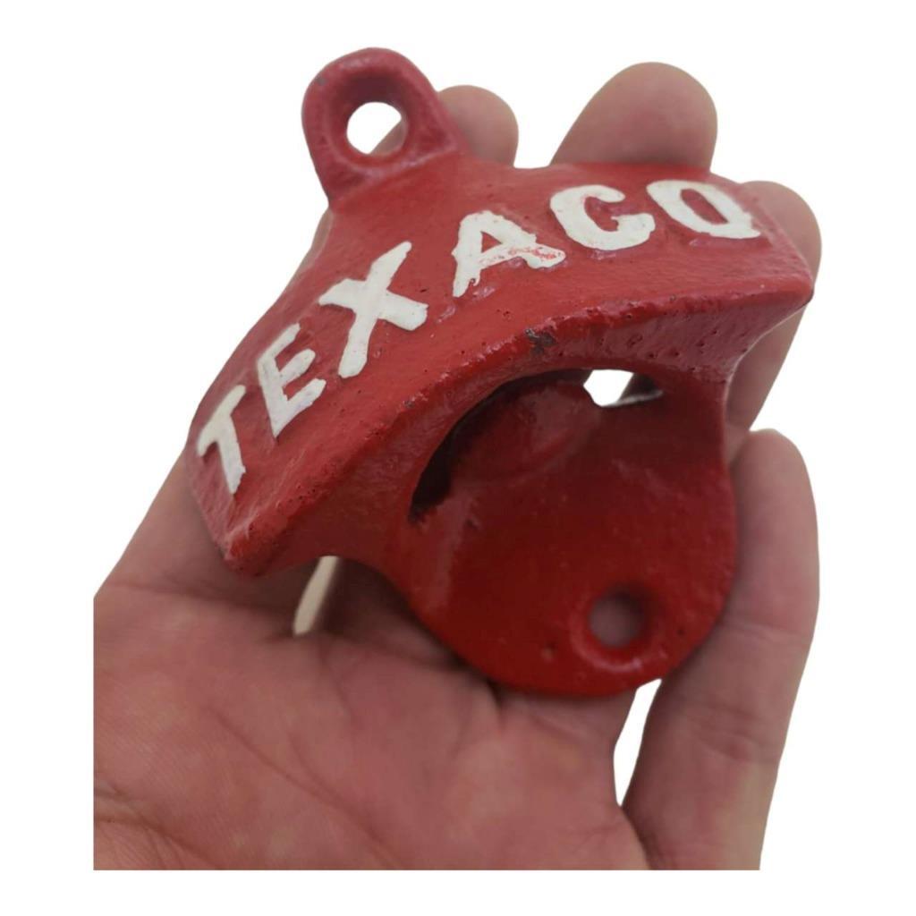 Red Vintage Wall Mounted Bottle Opener Cast Iron Bar Decor