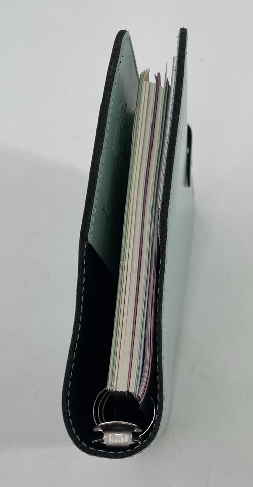 Filofax Original A5 Duck Egg Blue Leather Organizer With Paper Inserts