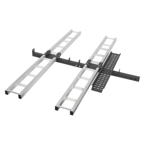 600 LBS Heavy Duty Motorcycle Carrier Dirt Bike Rack Hitch Mount Hauler w/ Strap