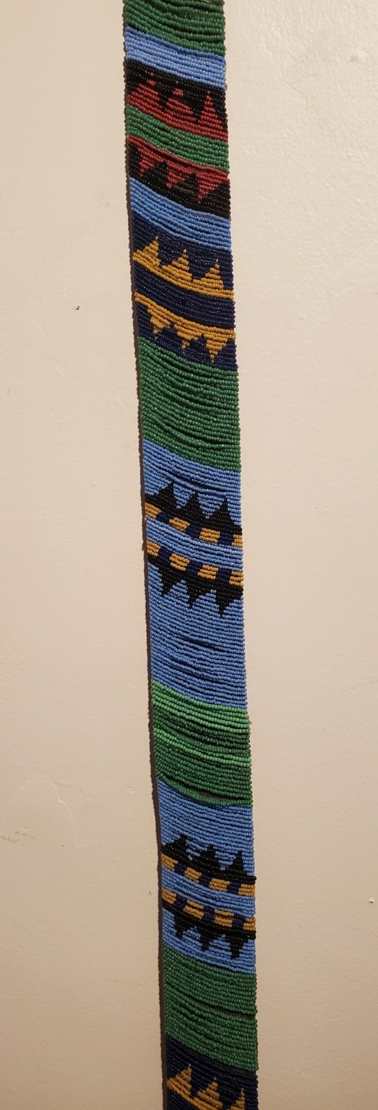 Antique OLD Native American Indian n. plains blackfoot beaded belt 19th c.