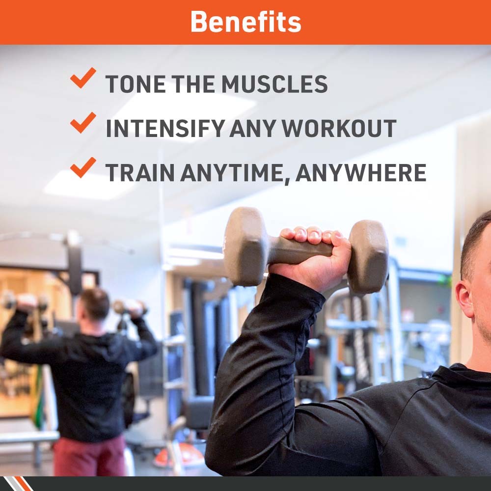 Body Sport Neoprene Dumbbell Weight - Latex-Free, Strength Training Equipment