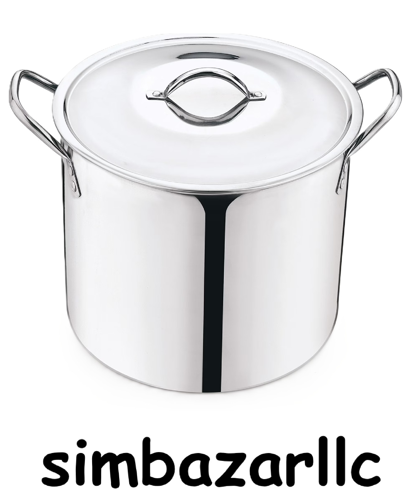 Mainstays 8-Qt Stainless Steel Stock Pot with Lid, Durable, Stay-Cool Handles