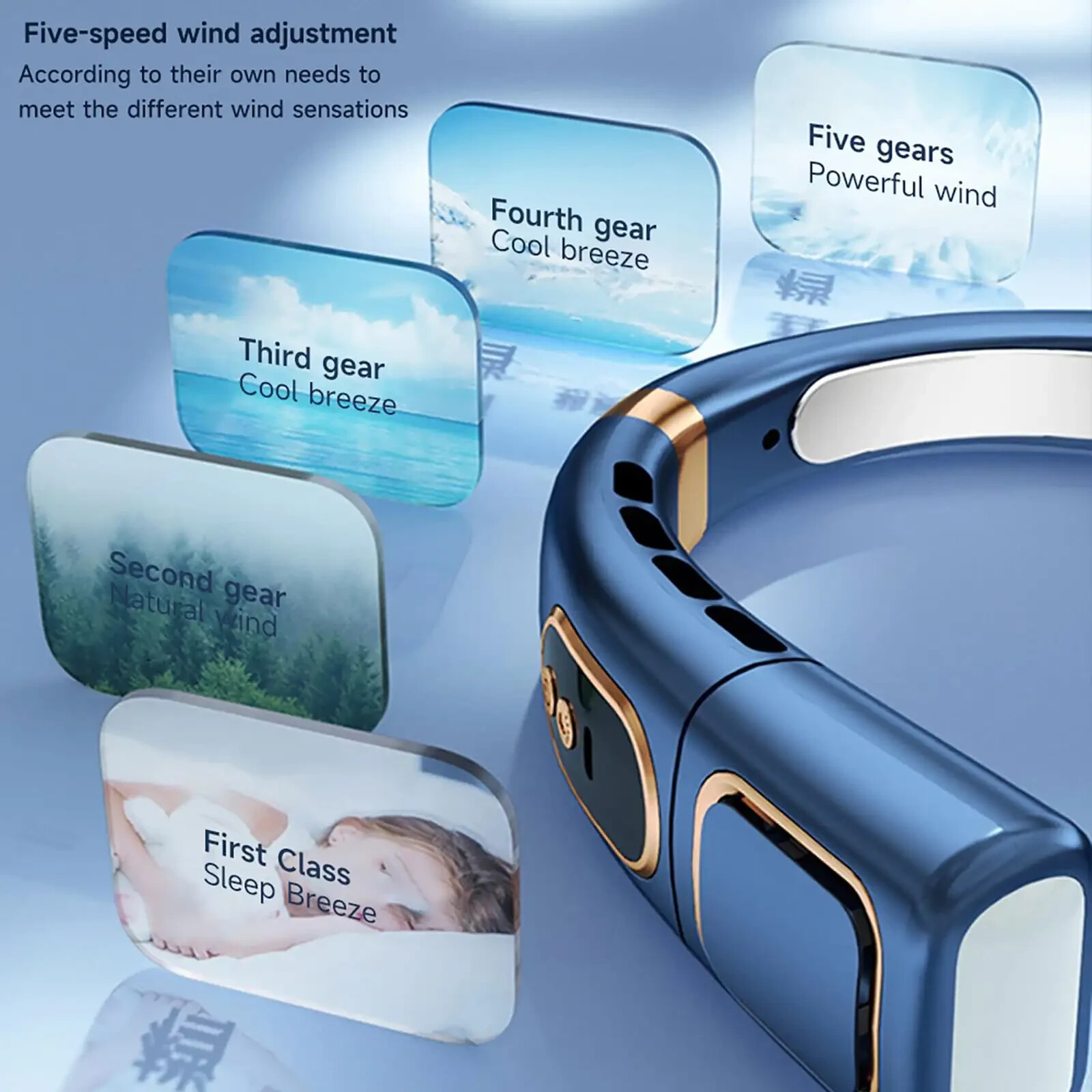 Hanging Neck Fan Cooling Air Cooler Little Electric Air Conditioner Portable New