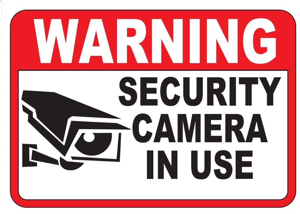 12x SECURITY CAM IN USE Surveillance Burglar Alarm Decal Warning Stickers Safety
