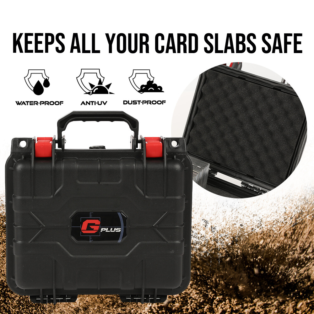 50CT Graded Card Storage Box Travel Waterproof Case Slab Holder & Protector New