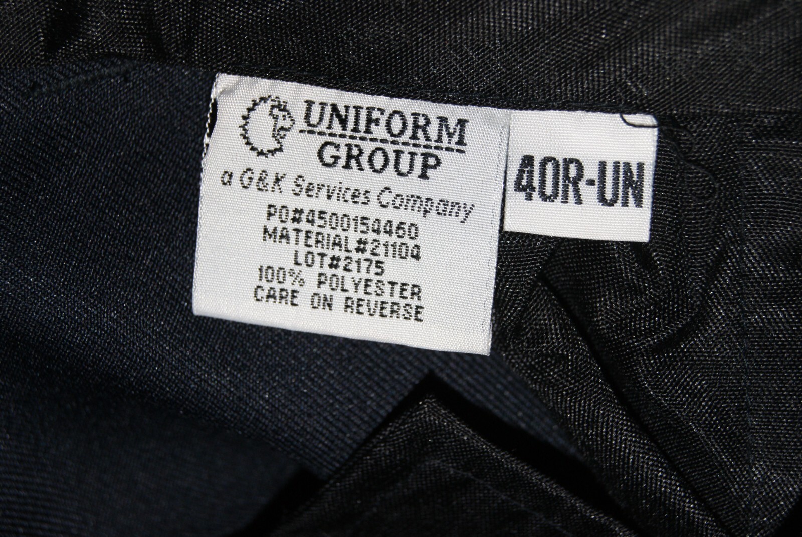 uniform group pants mens 40 R unhemmed dark navy blue w/ blue stripe new