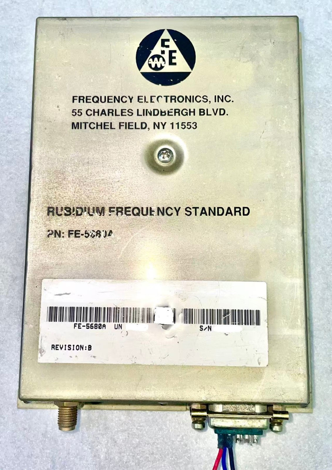 10MHz 1PPS FEI FE-5680A Series Rubidium Oscillator sinewave +15V Good Condition