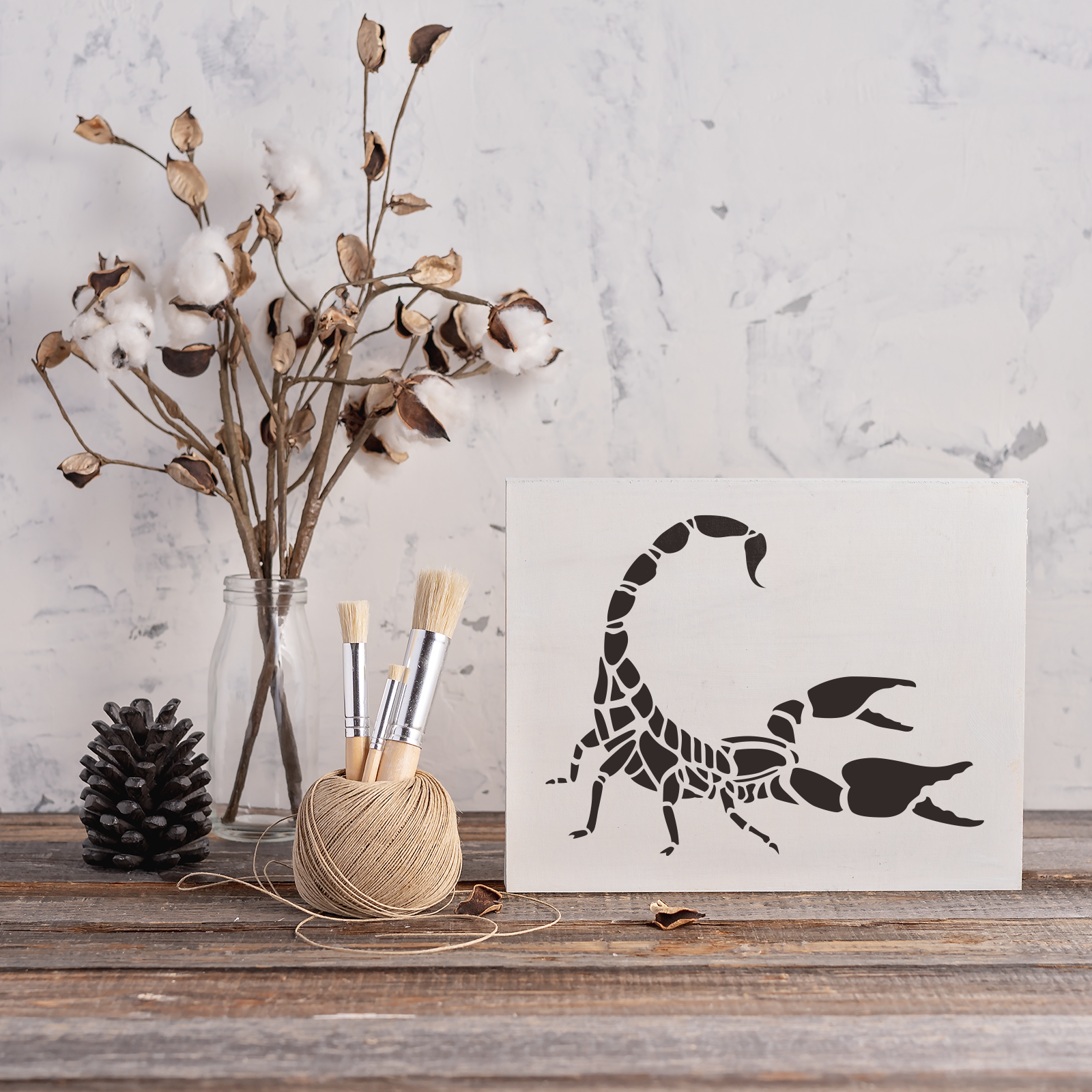 Scorpion Stencil - Durable & Reusable Mylar Stencils