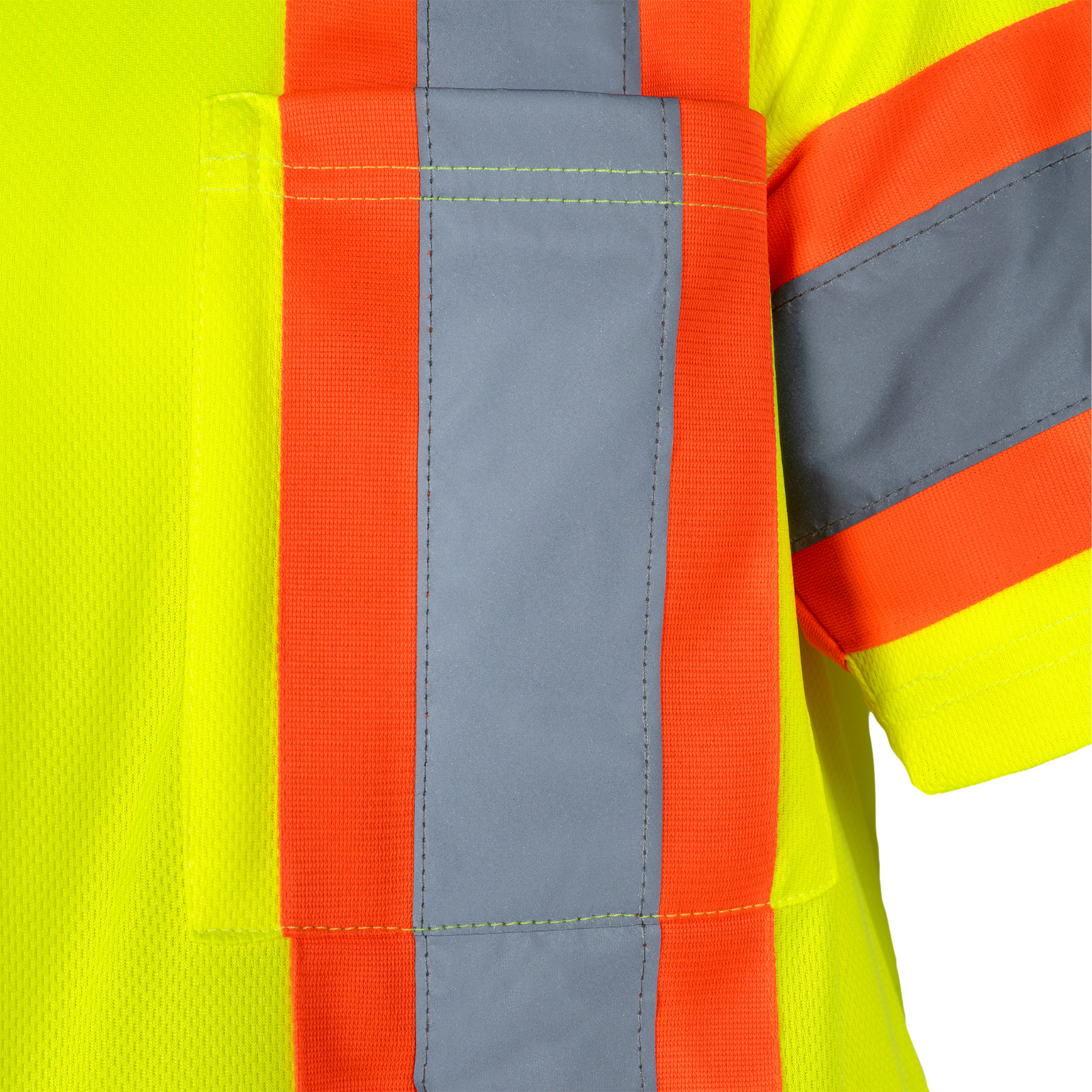 ANSI Class 3 Hi Vis Reflective Safety Shirt Short Sleeve