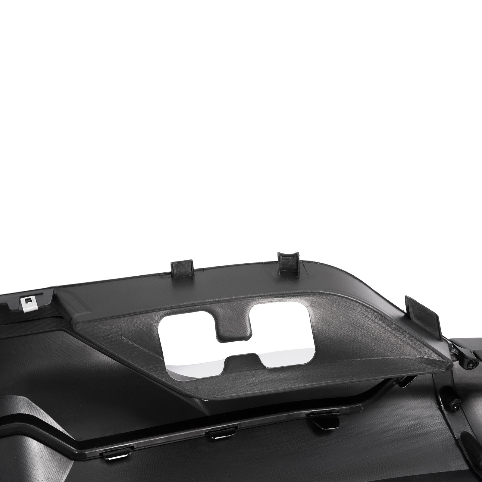 For Chevy Silverado 1500 2016-2019 Black Front Bumper Valance &Chrome Skid Plate