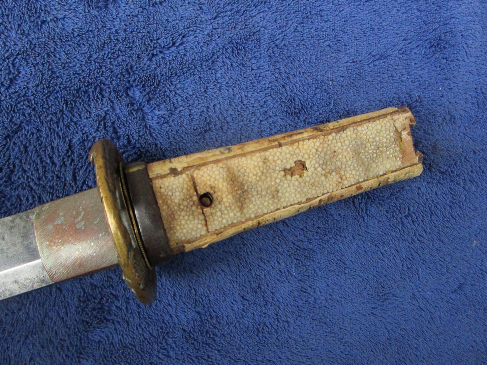 RARE ORIGINAL ANTIQUE JAPANESE SWORD TANTO WAKIZASHI DAGGER KATANA AND SCABBARD