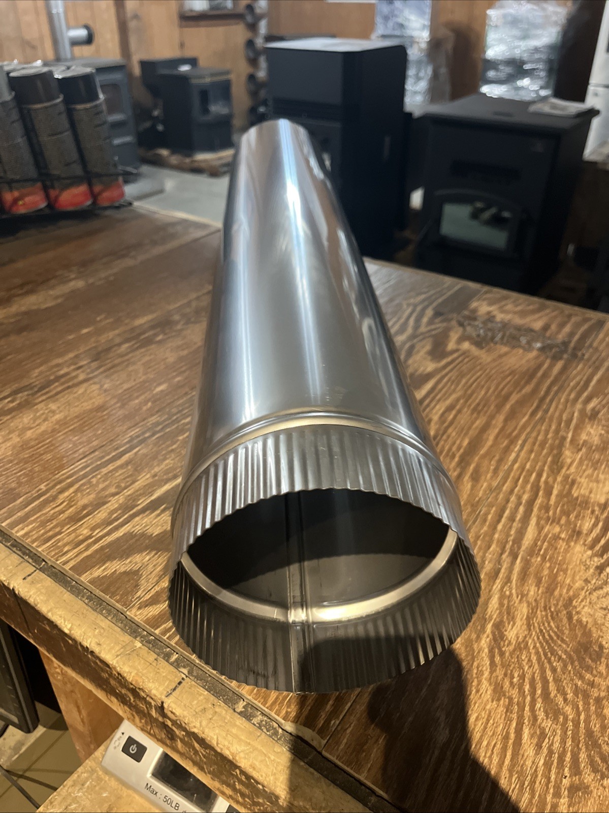 6”x36” Stainless Steel Single Wall Stove Pipe