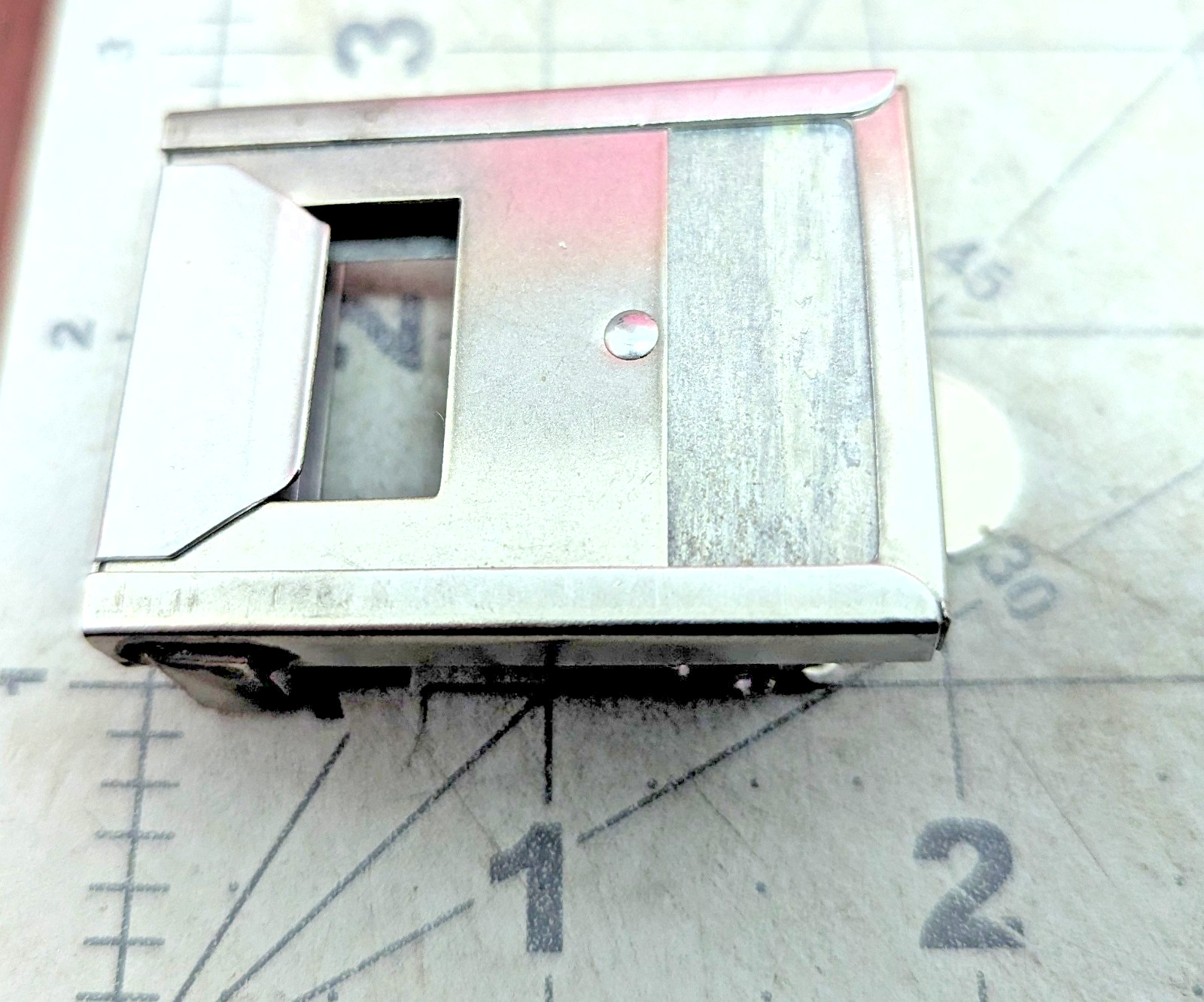 Vintage Radiation Film Badge Dosimeter Holder Military Issue Boxed [B6B3]