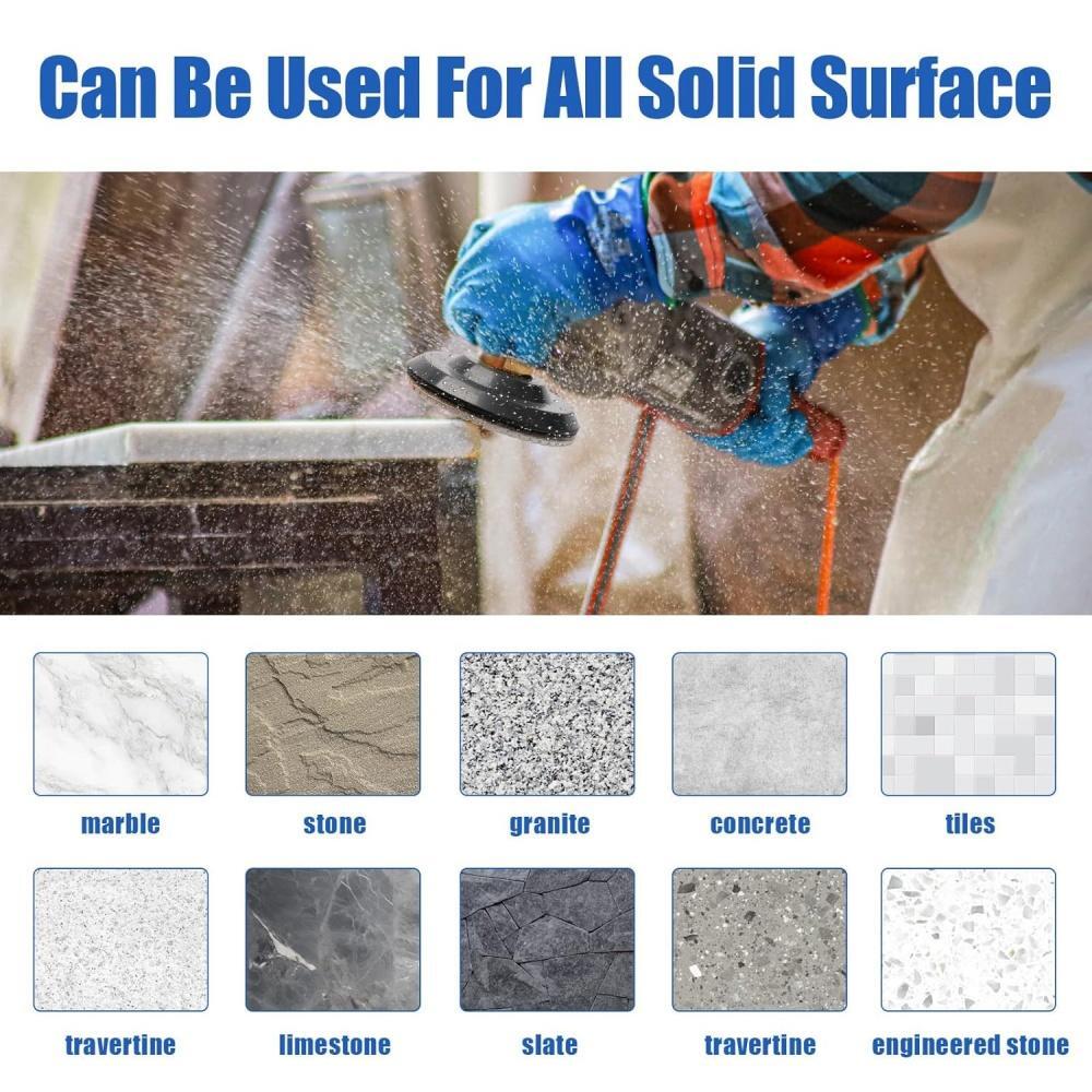 16pcs 4inch100mm Diamond Polishing Pad Wet/Dry for Granite Stone Concrete Marble