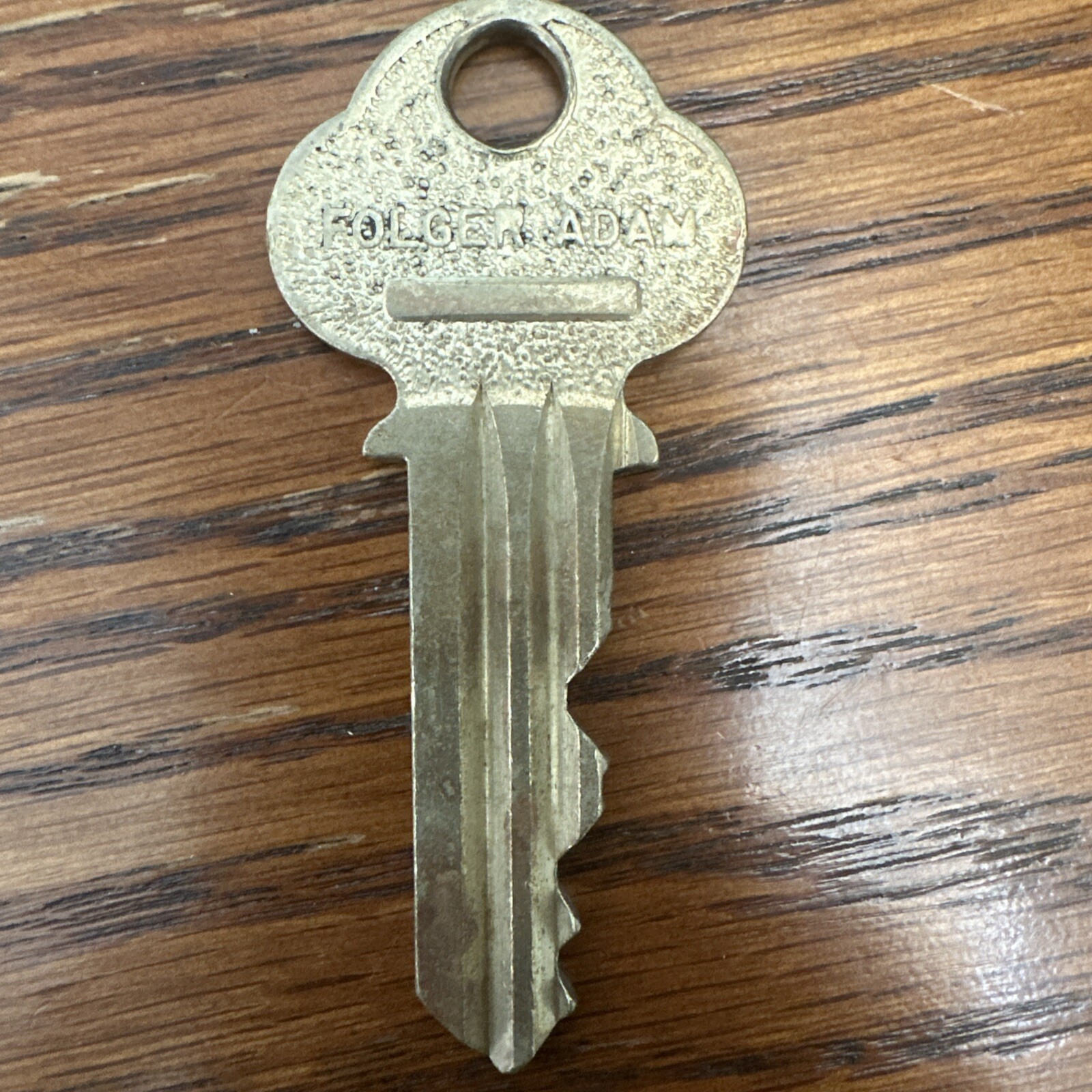 1 Folger Adam Mogul Brass Prison Jail Cellblock Door Key Joliet, Illinois