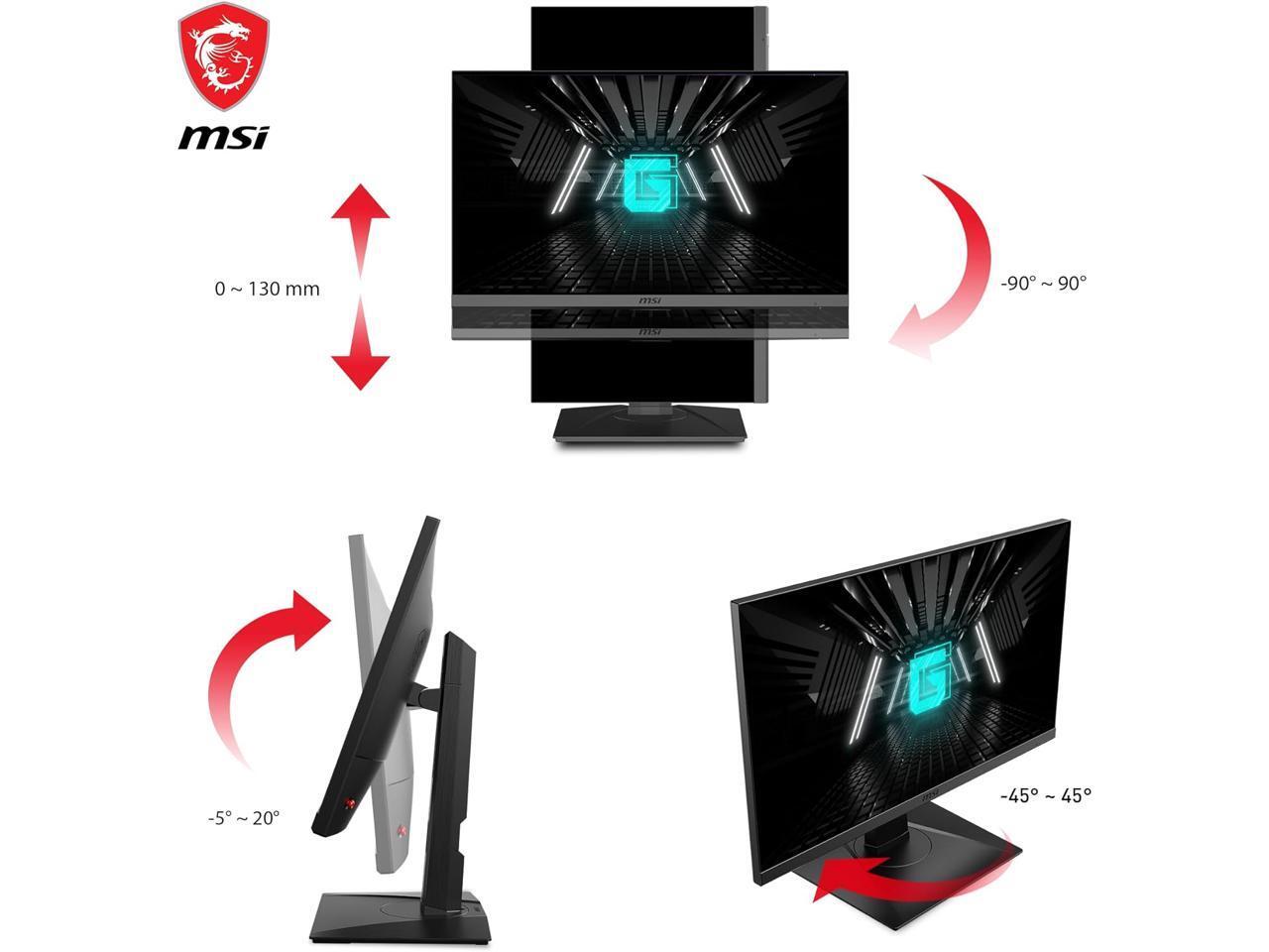 MSI 27" Gaming Monitor 1ms 170Hz (2560x1440) QHD Rapid IPS G-Sync HDR