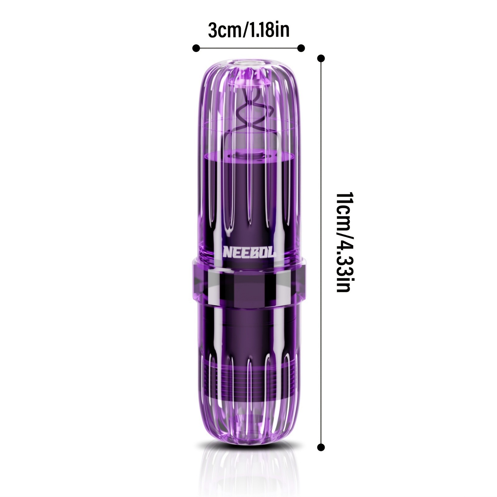 Complete Tattoo Pen Kit Wireless Tattoo Gun with Needles Ink Tattoo SupplyPurpl