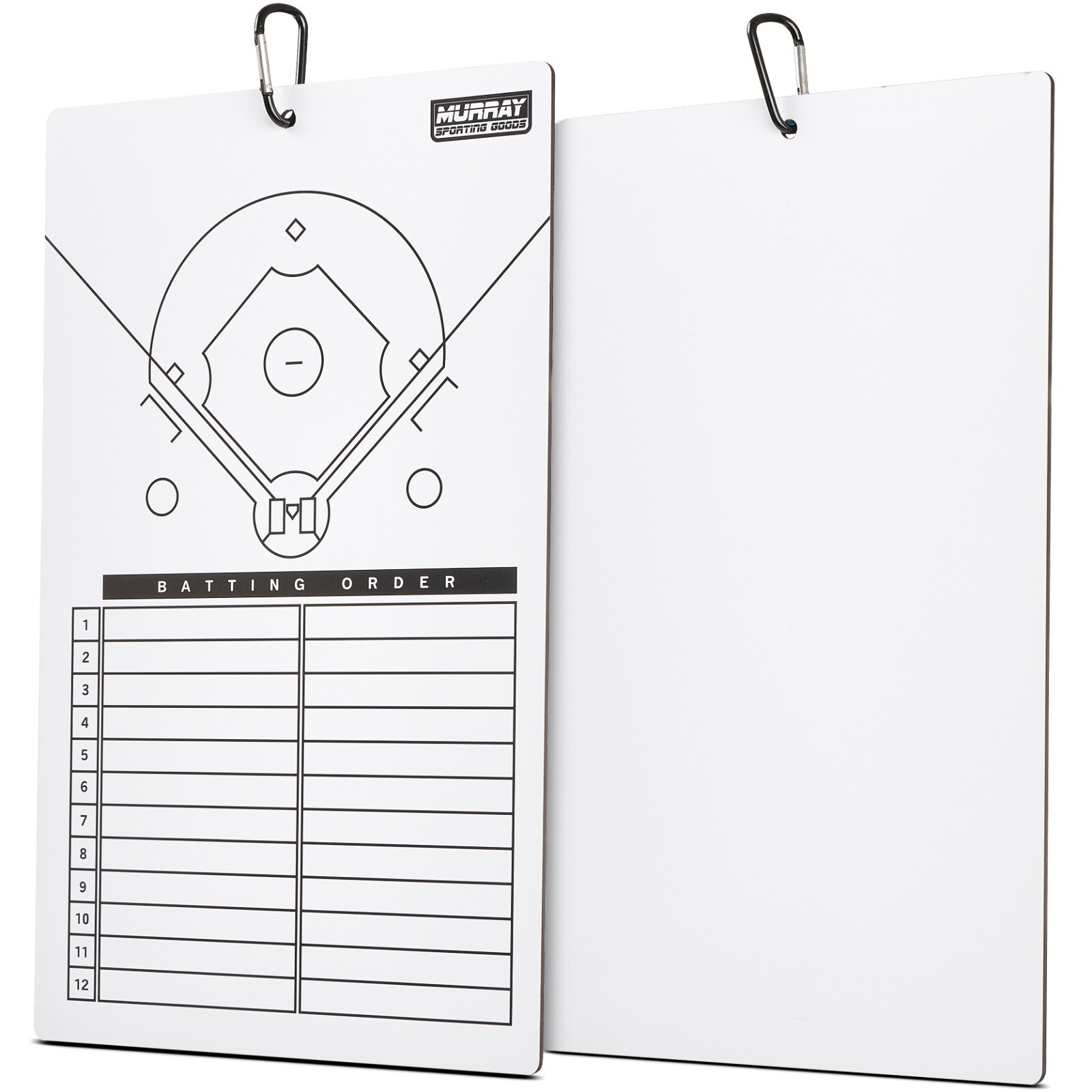Murray Sporting Goods Dry-Erase Baseball Lineup Clipboard Marker Board