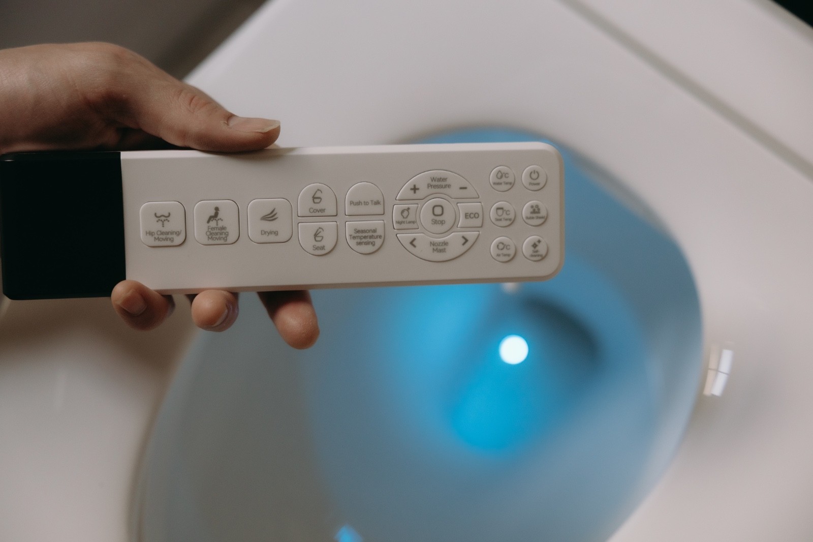 Electric Bidet Smart Toilet Seat- Elongated with Remote Control