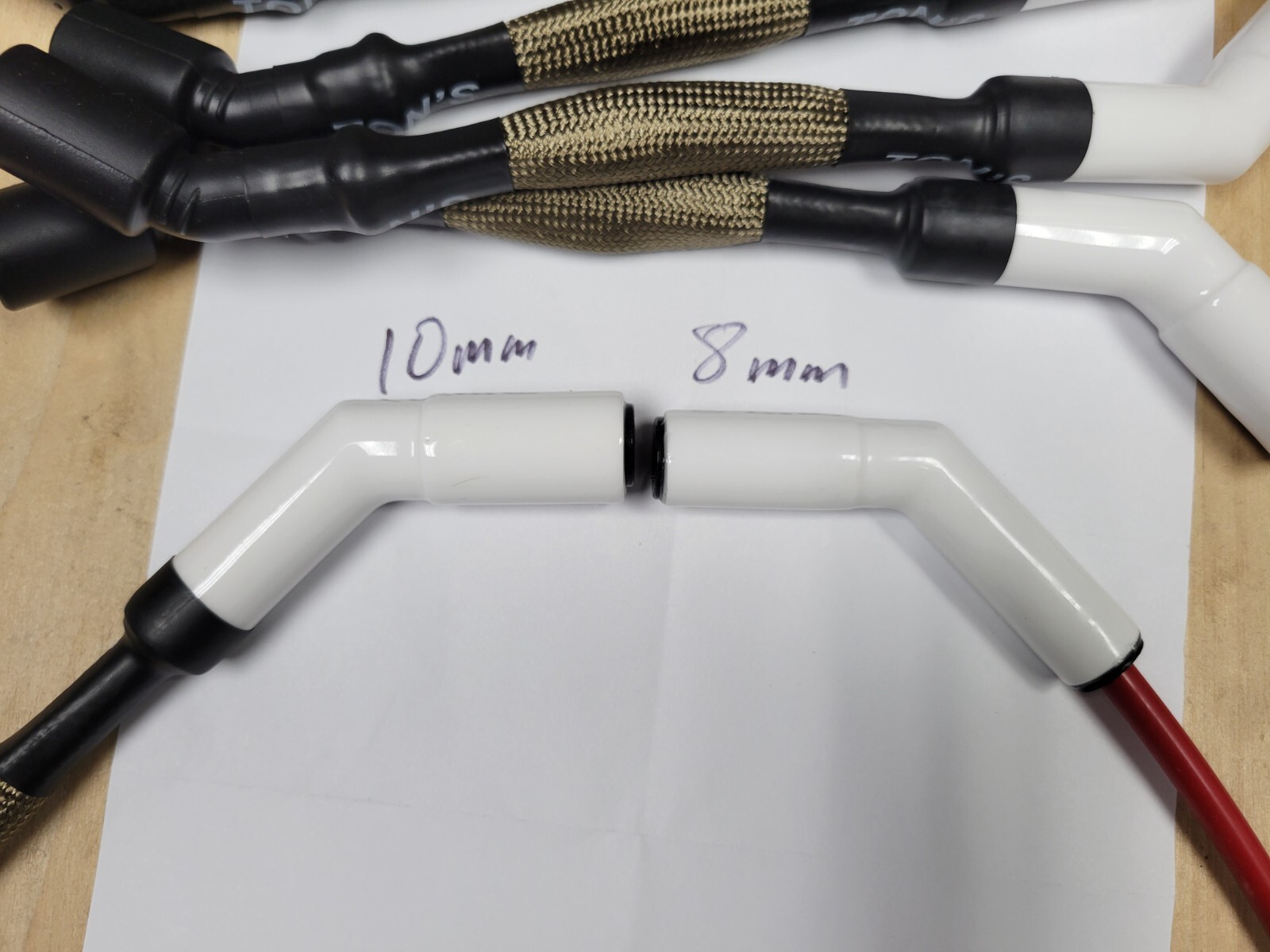 10mm Ceramic Sleeved Spark Plug Wires CHEVY GMC 05-08 LS1 VORTEC 4.8 5.3 6.0 6.2