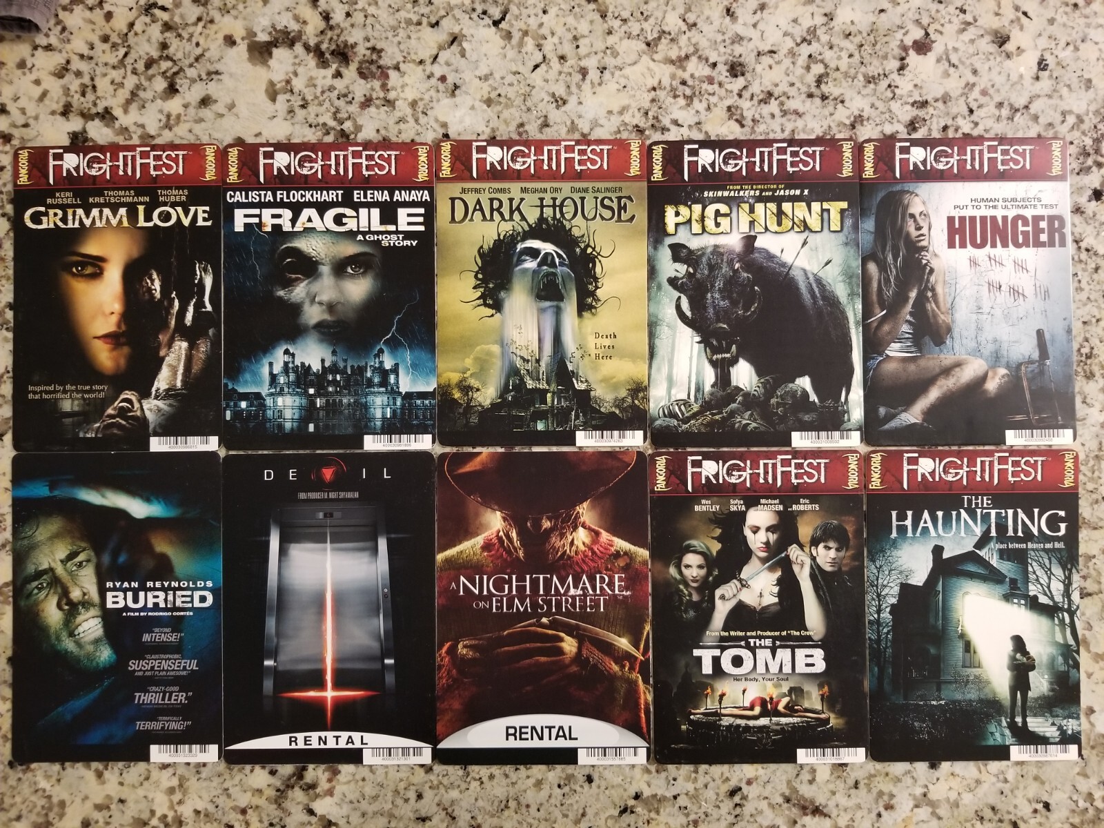 💀(1) One HORROR MOVIE Mini-Poster/Rental CARD🔥DEVIL (ONLY)