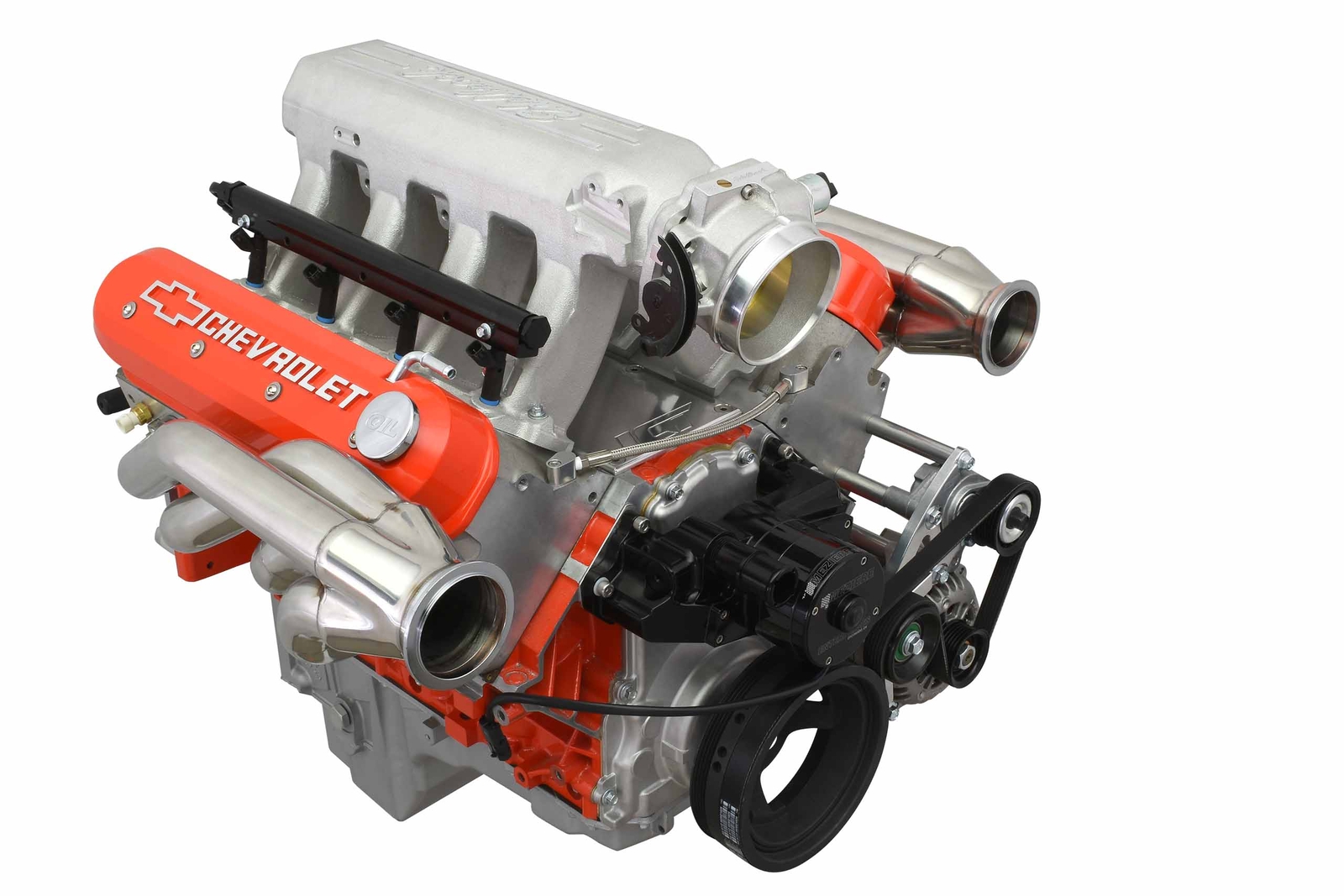 LS Low Mount Alternator Bracket for Electric Water Pump w/ Tensioner - Truck