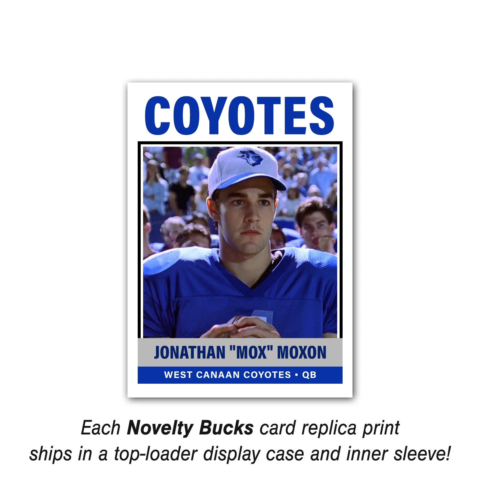 Johnny Mox Moxon Varsity Blues Football Trading Card Reprint James Van Der Beek