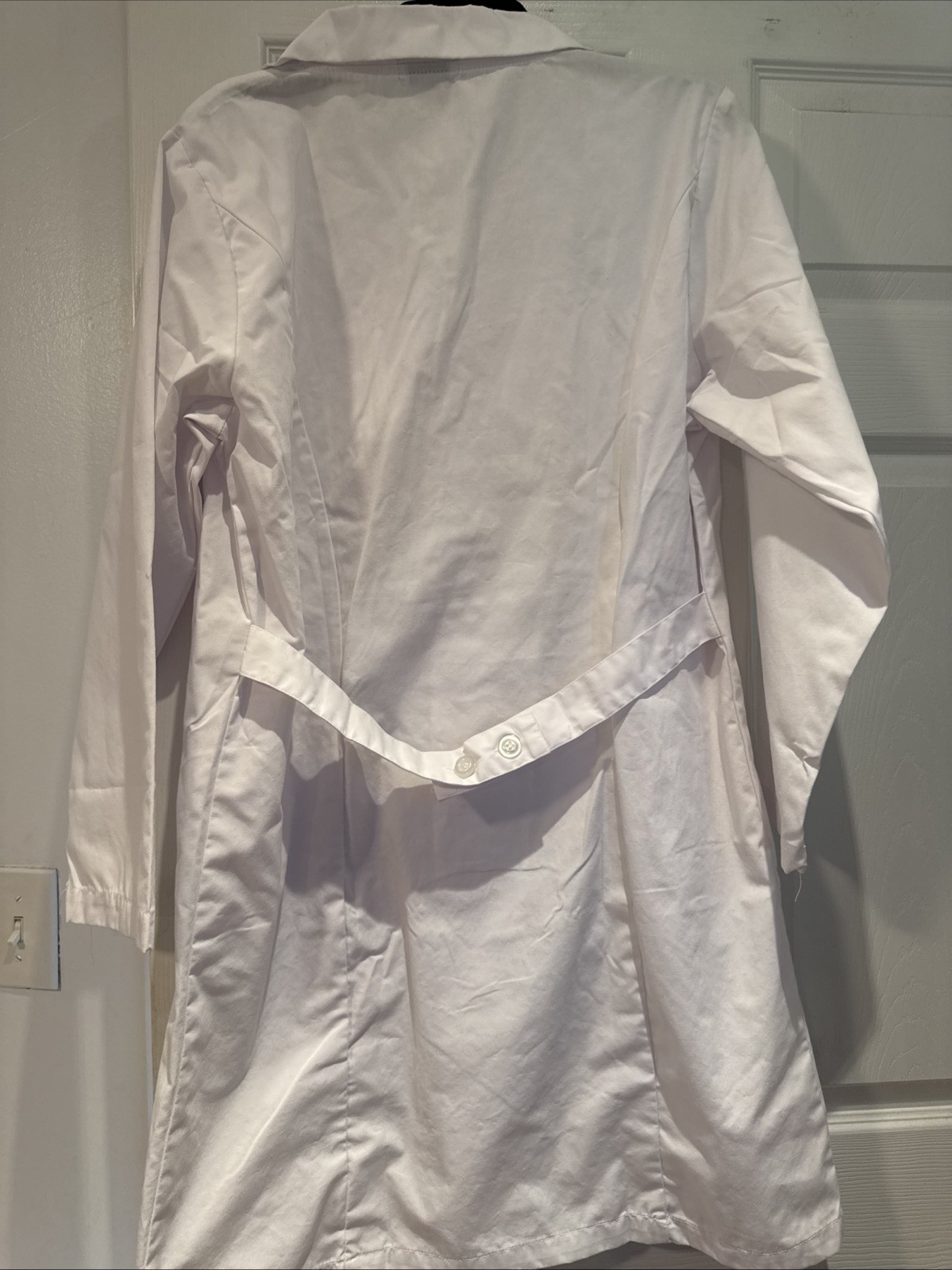 Natural Uniforms Unisex Lab Coat Medium New WO Tags White Dr Nurse Dentist