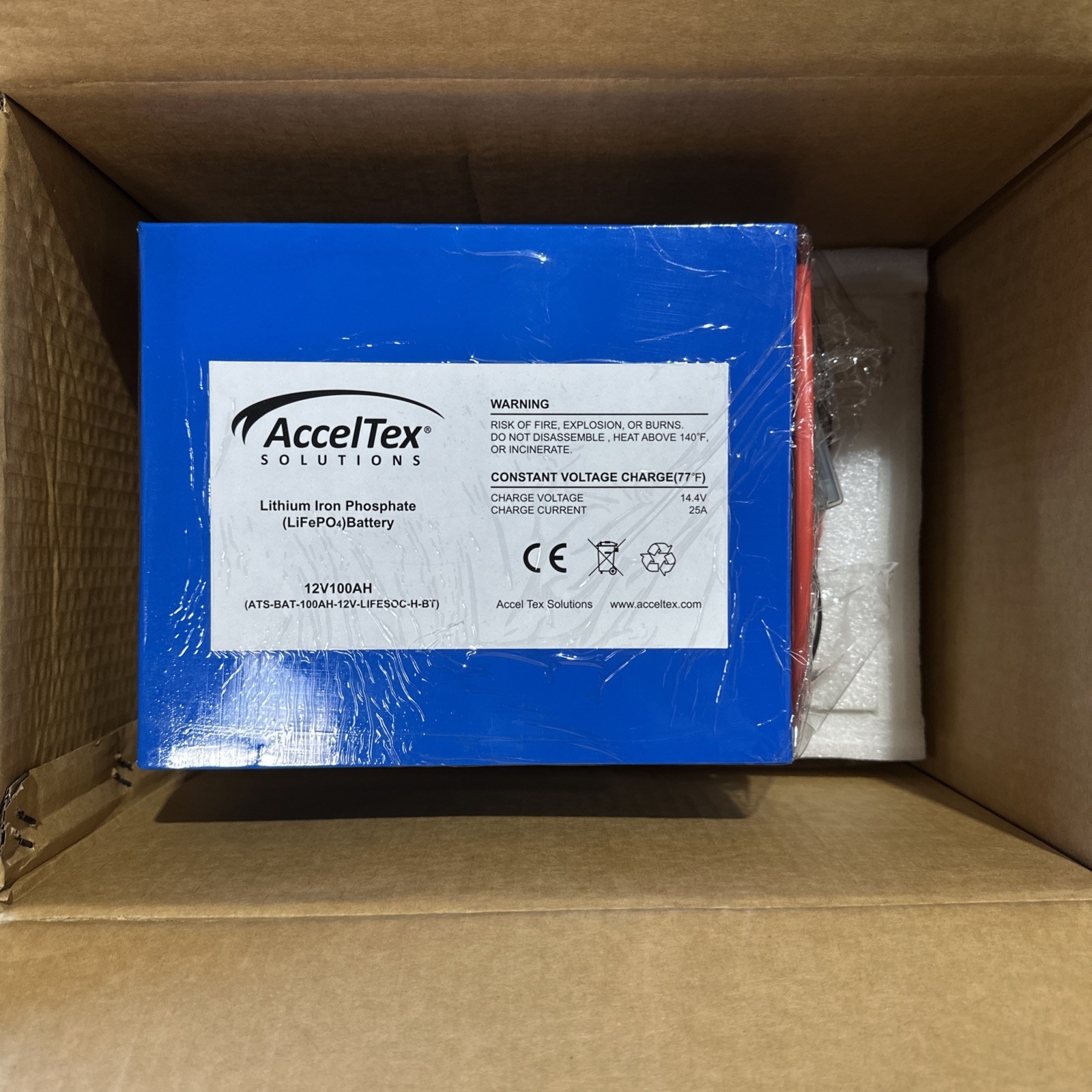 🔴 ATS-BAT-100AH-12V-LIFESOC-H-BT LiFePO4 Battery 12V 100Ah w/ Heater‼️