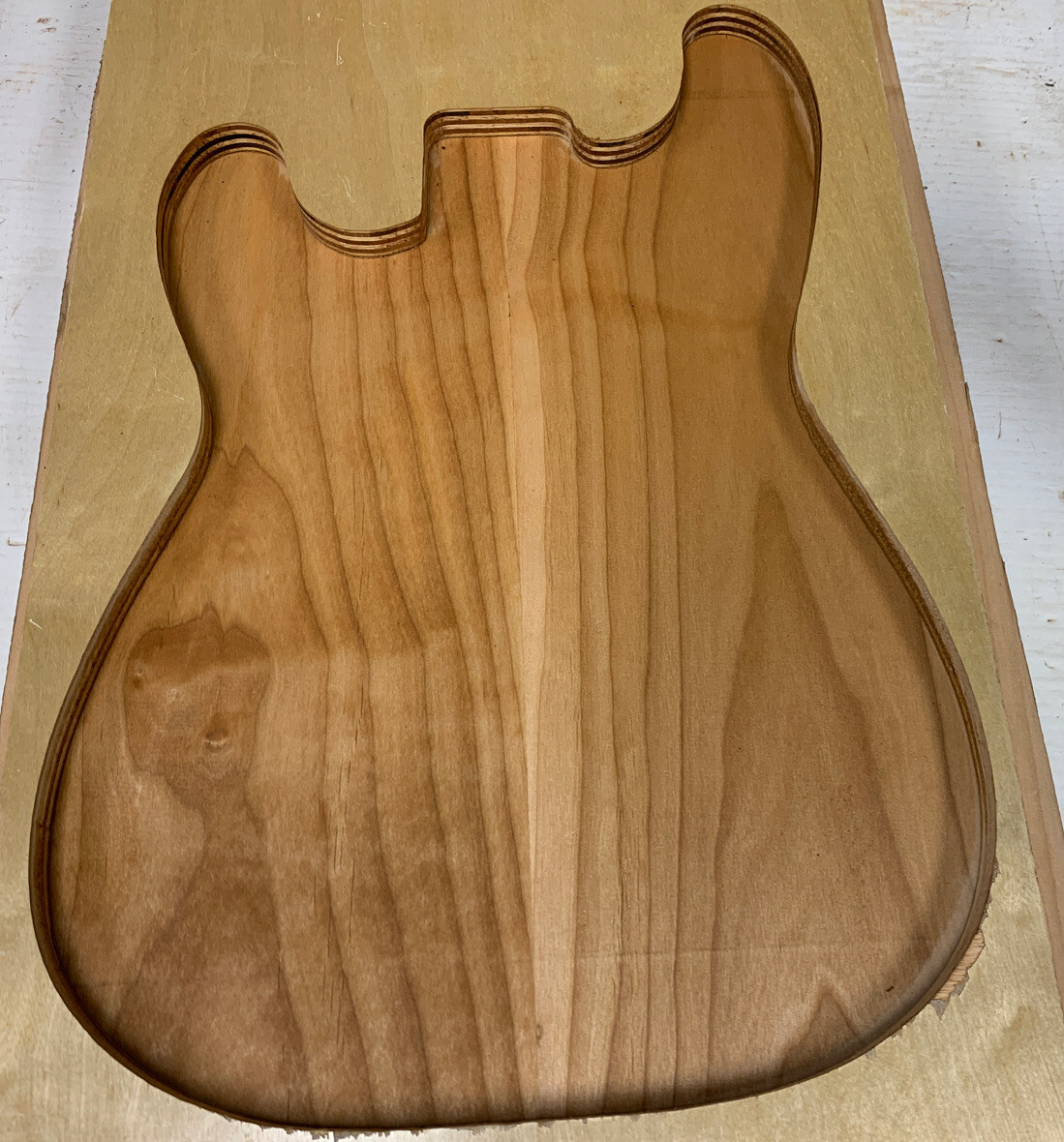 New Alder Electric/Bass Guitar Body Blanks - 21" x 14" x 1-3/4" - 3 Piece Glued