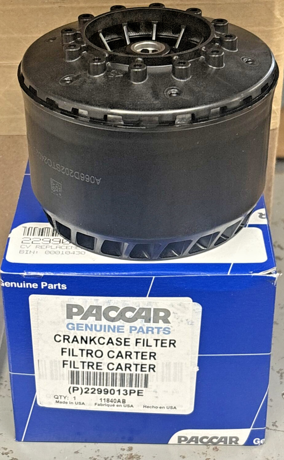 ~ BRAND NEW PACCAR  CRANKCASE CV REPLACEMENT FILTER for a Mx 13 Sf  ~  2299013PE