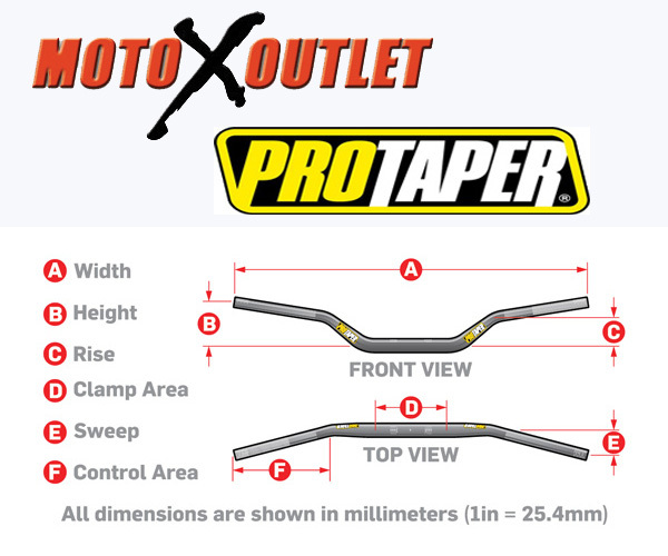 ProTaper SE 7/8 Handle Bars Dirt Bike ATV Handlebars CR CRF KX YZ RM Pro Taper
