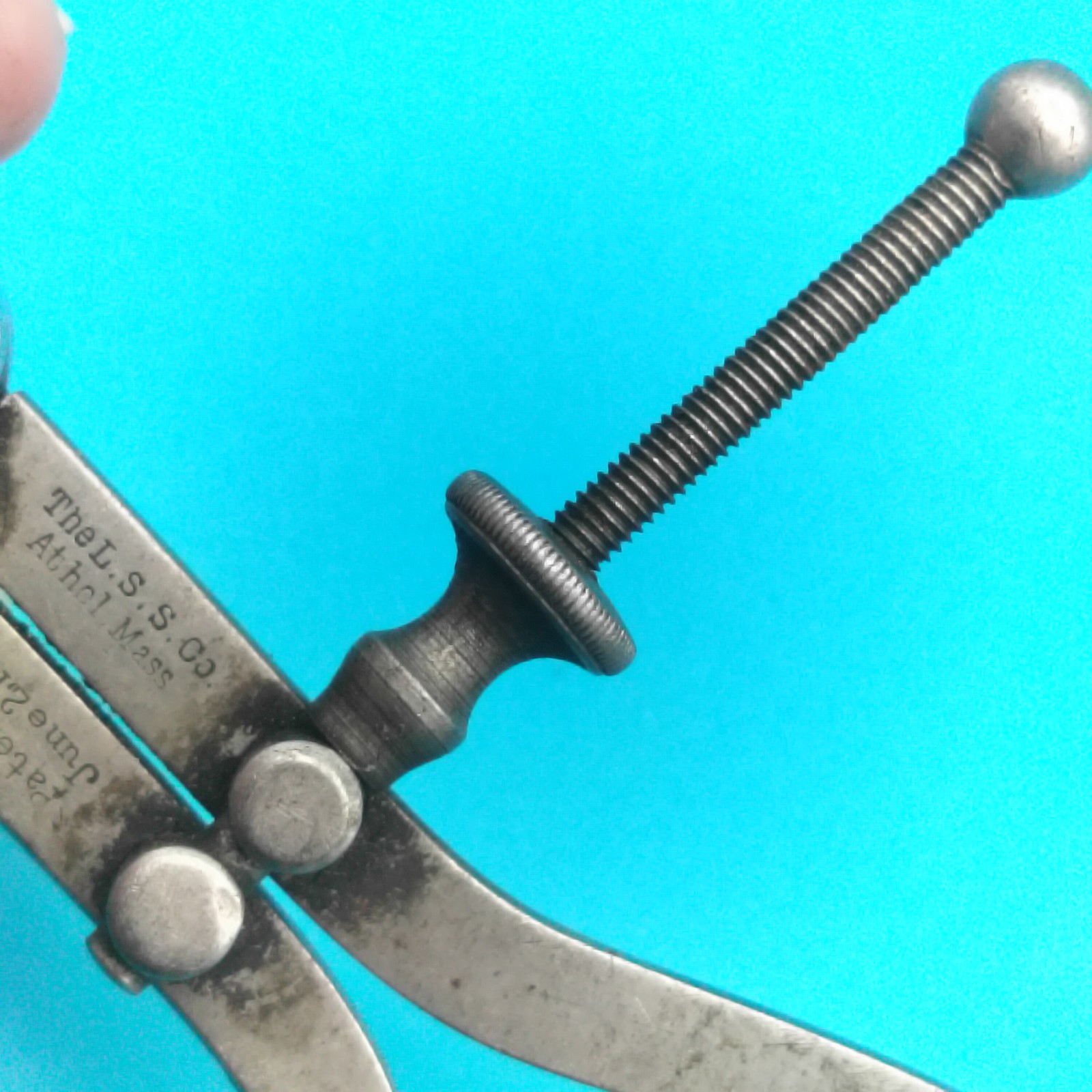 Antique L.S. Starrett Co. Machinist Inside Calipers Patented 1885 Athol Mass