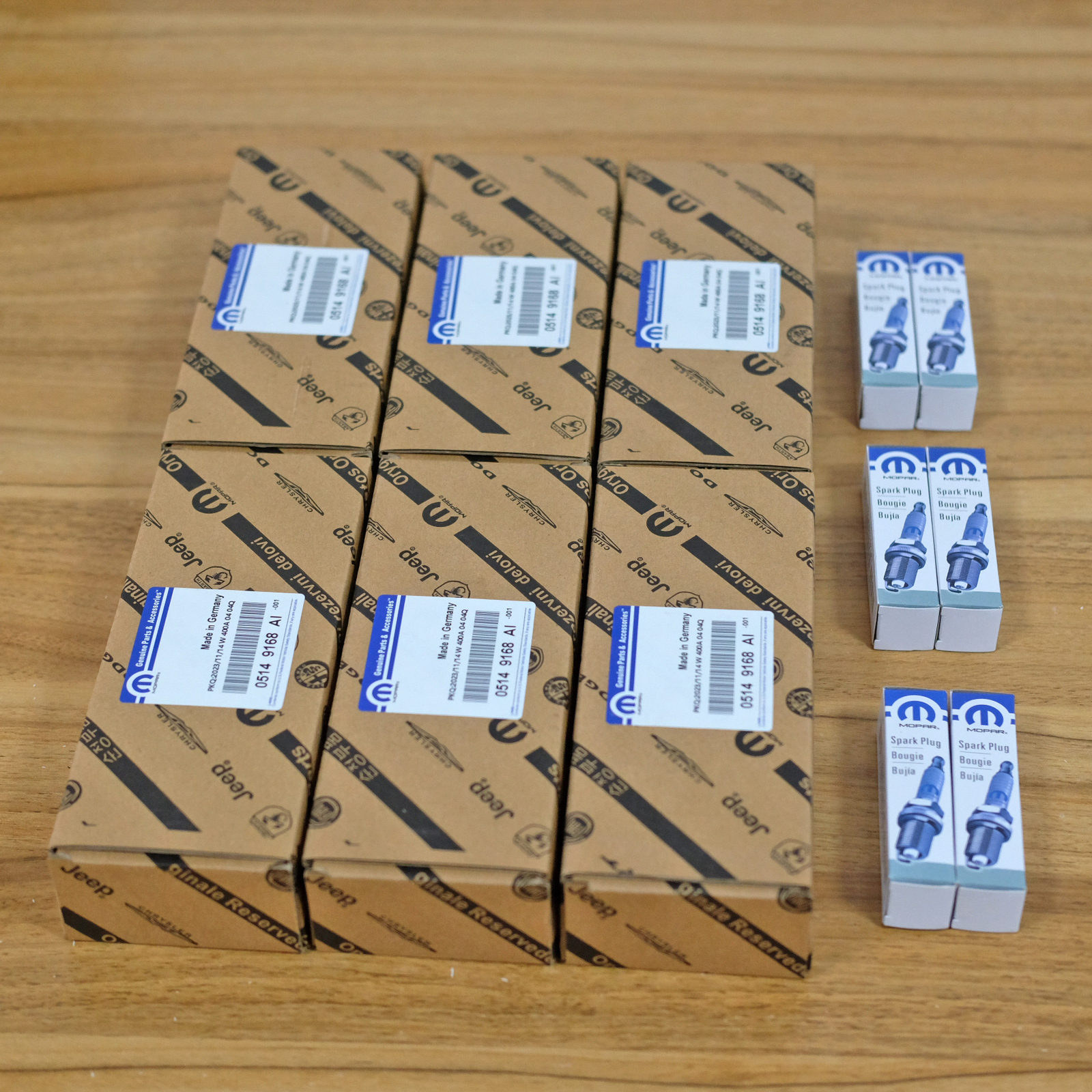 6 Pack Mopar Ignition Coils & Spark Plugs For Chrysler Jeep Dodge Ram 3.6L UF648