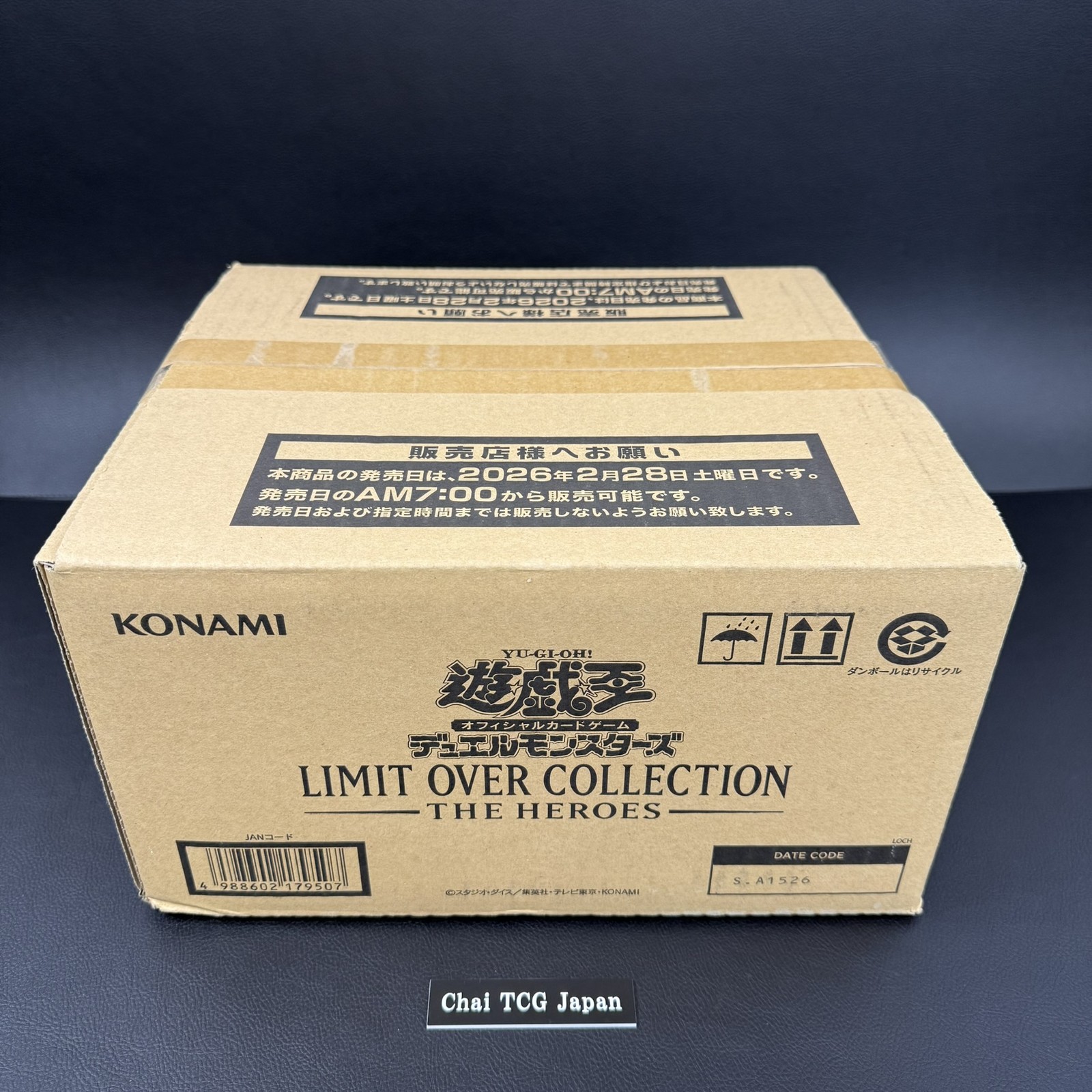 Yu-Gi-Oh! Limit Over Collection THE HEROES 1 Case 24 Box New Sealed Japanese
