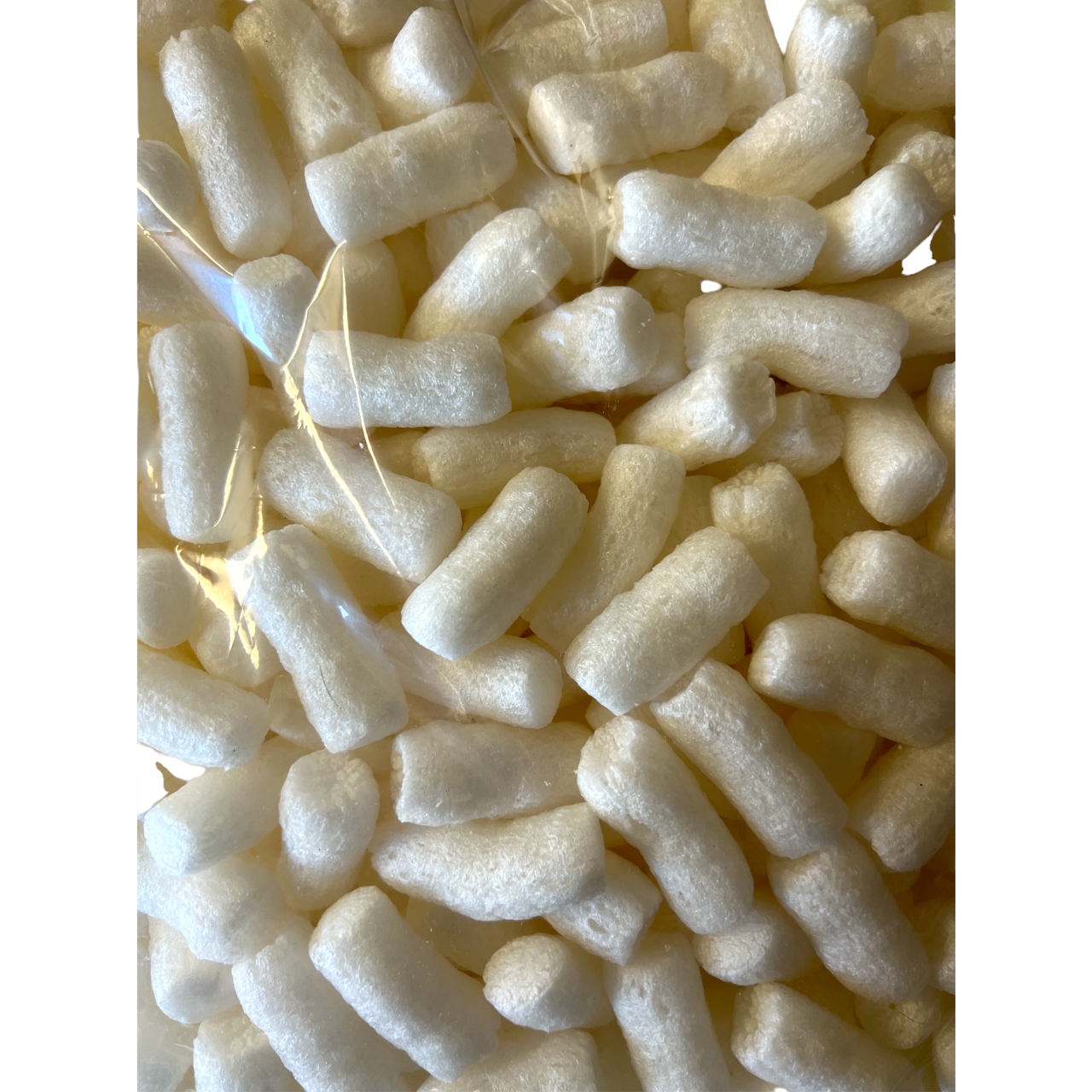 Biodegradable Packing Peanuts 0.6 Cu Ft Minipack Bag White Noodle Shaped