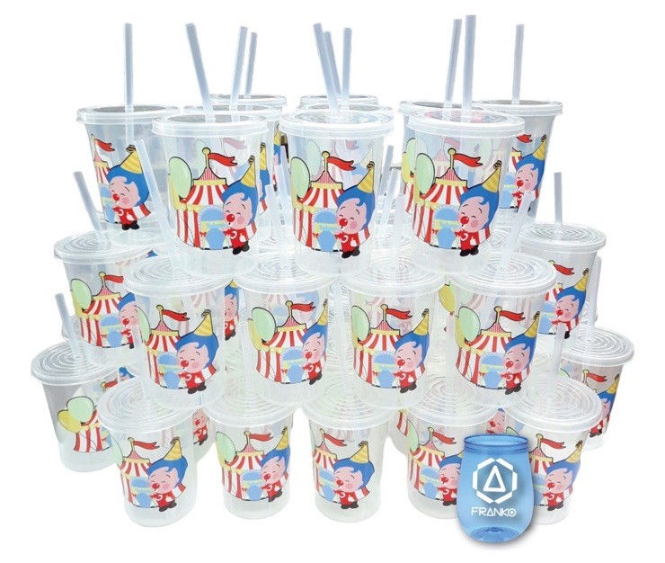 Vasos Decorados Plim 470ml Paquete Con 20 Pzas/ Party Supplies