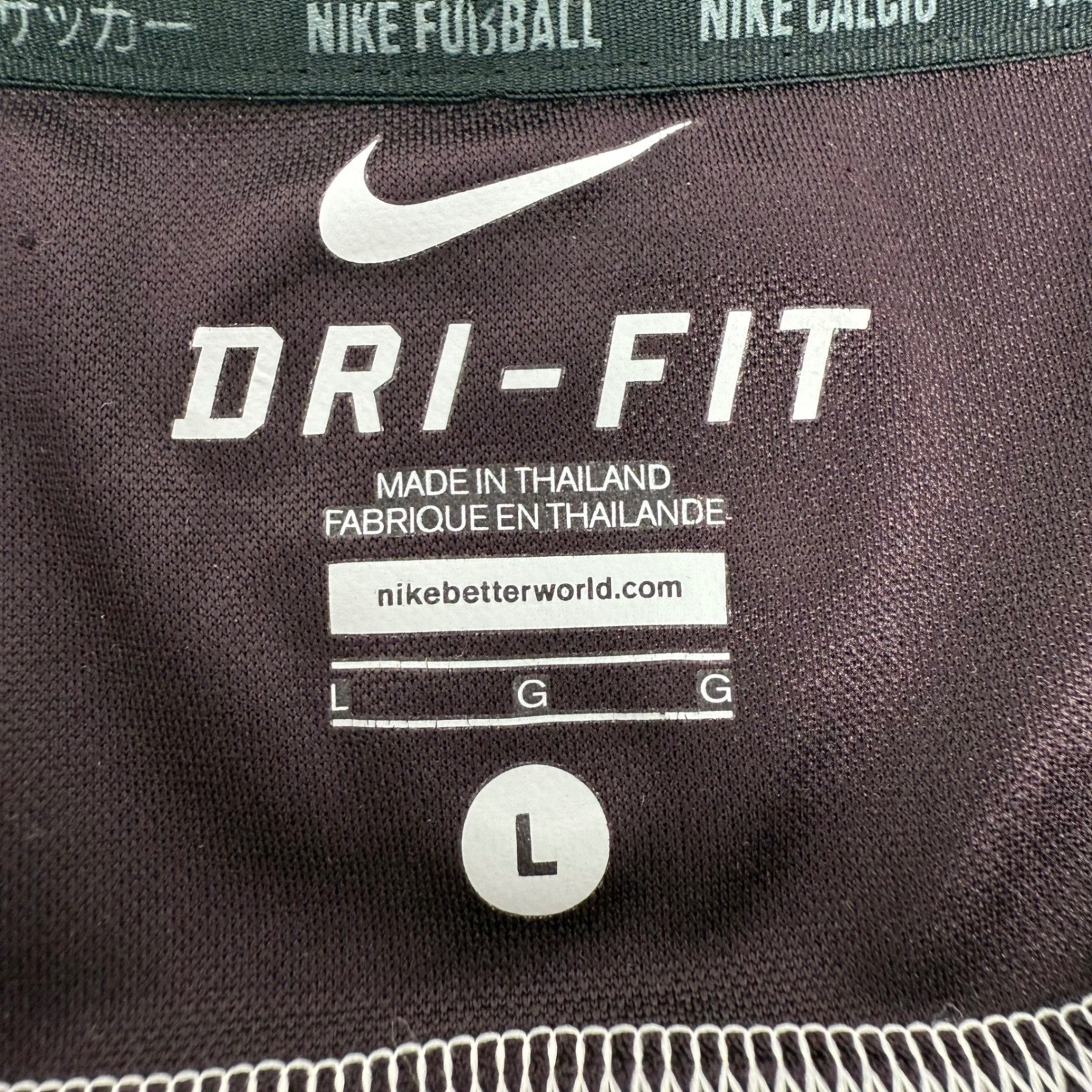 Nike Dri-FIT England Football Training Jersey Maroon Burgundy Men's Large