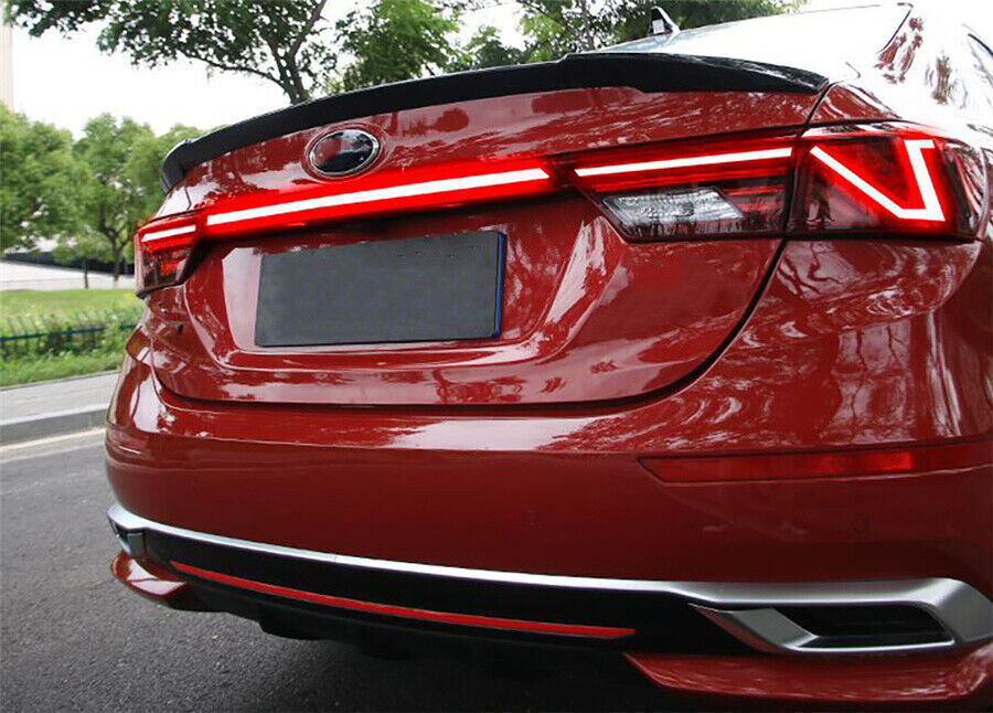 For 2019-2021 Kia K3 Forte Red LED Rear Trunk Brake Light Bar Strip Tail Lamp