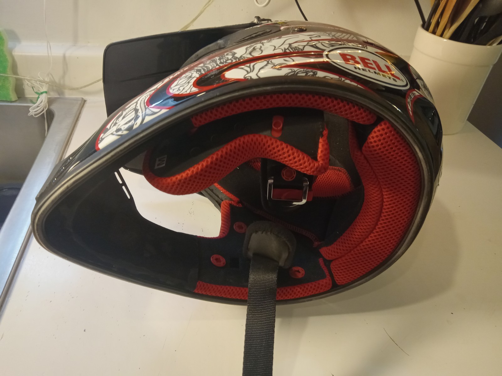 Vintage Bell Racing Helmet Japanese Design SC-R Size M Motorcross